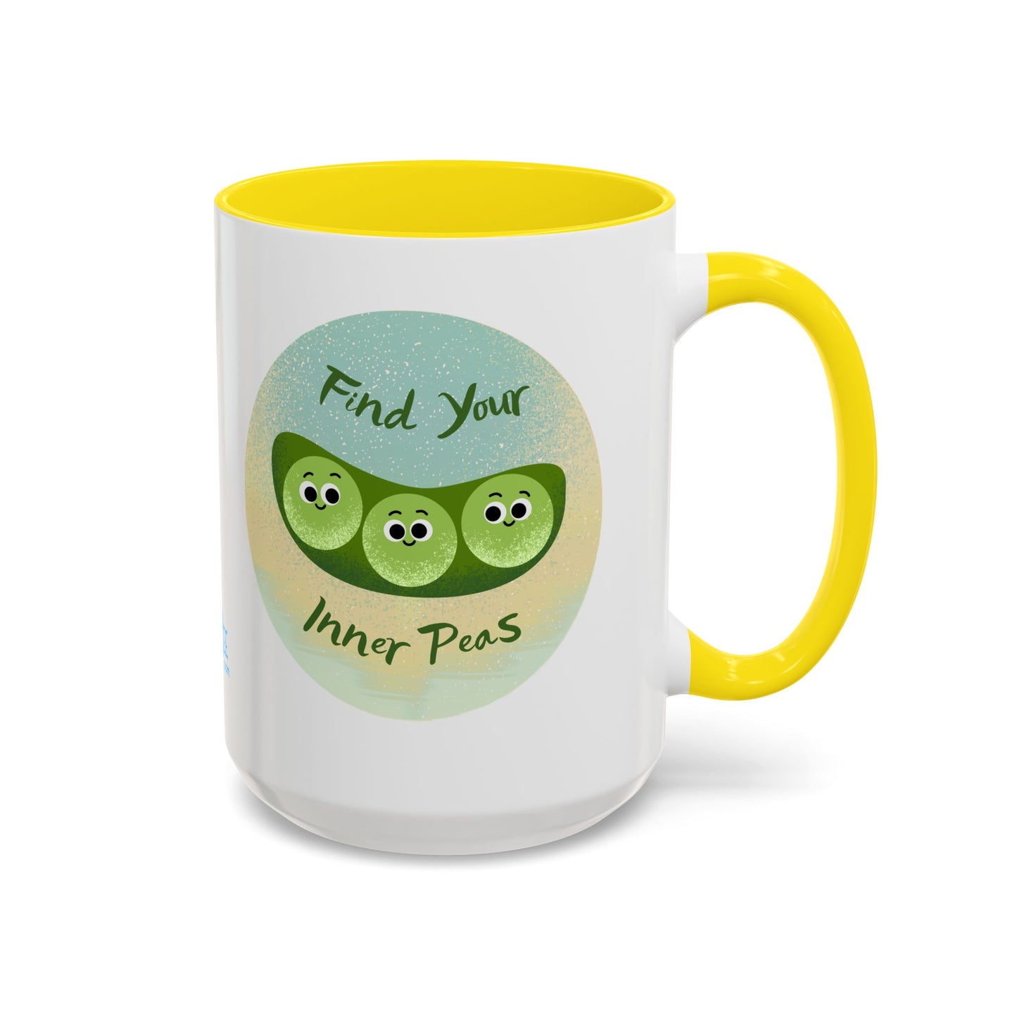 Find Your Inner Peas Coffee Mug - Fun Gift for Veggie Lovers, Cute Tea Cup, Green Peas Decor, Eco-Friendly Kitchenware, Whimsical Drinkware