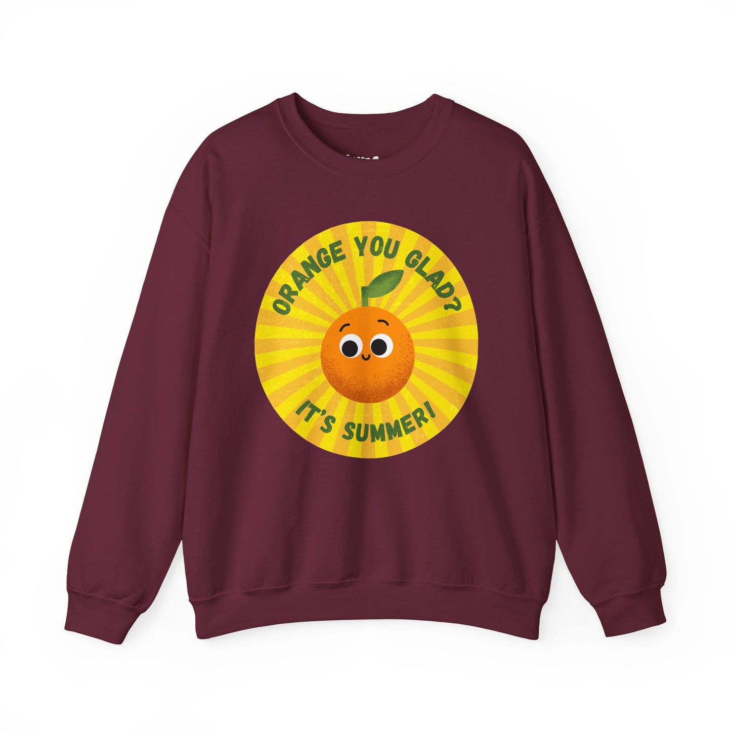 Summer Vibes Crewneck Sweatshirt, Unisex Sweatshirt, Funny Summer Apparel, Gift for Fruit Lovers, Perfect for Cold Weather