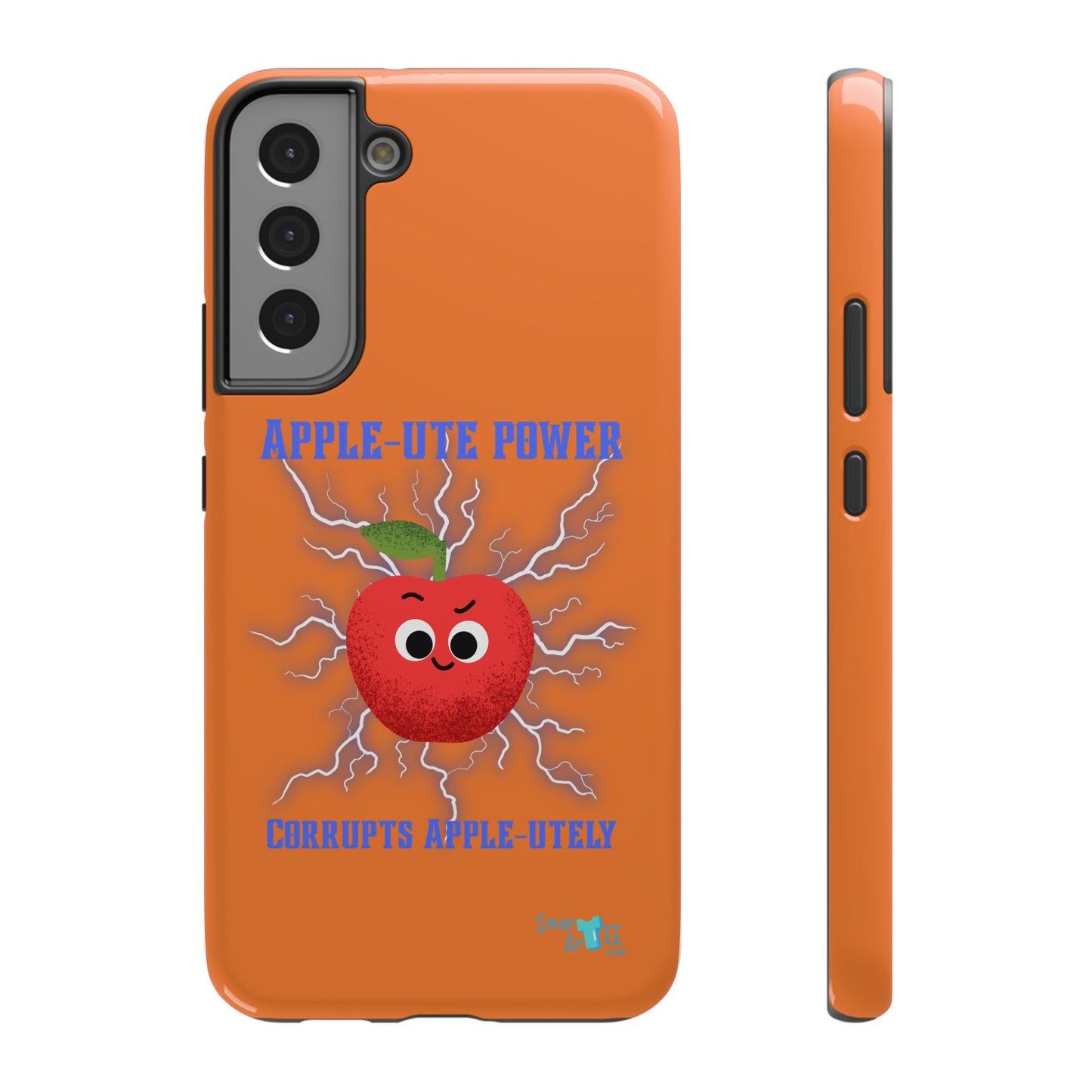 Impact-Resistant Phone Case with Apple Power Design, Cute Phone Protector, Funky Gift for Teens, Fun Accessory, Vibrant Tech Case