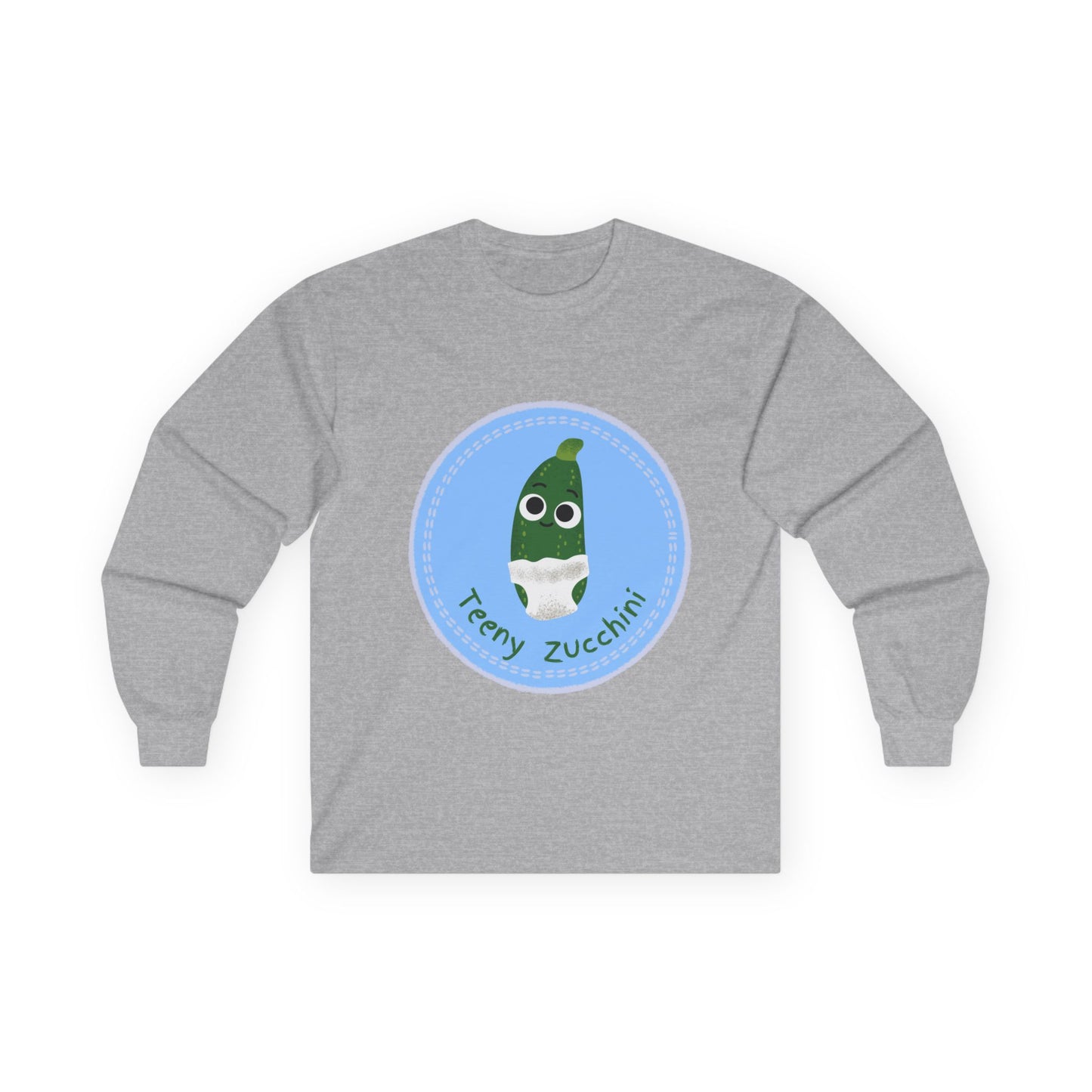 Fun Zucchini Long Sleeve Tees, Unisex Cotton Shirt, Gardening Gift, Vegetable Lover Cozy Shirt, Cute Produce Apparel
