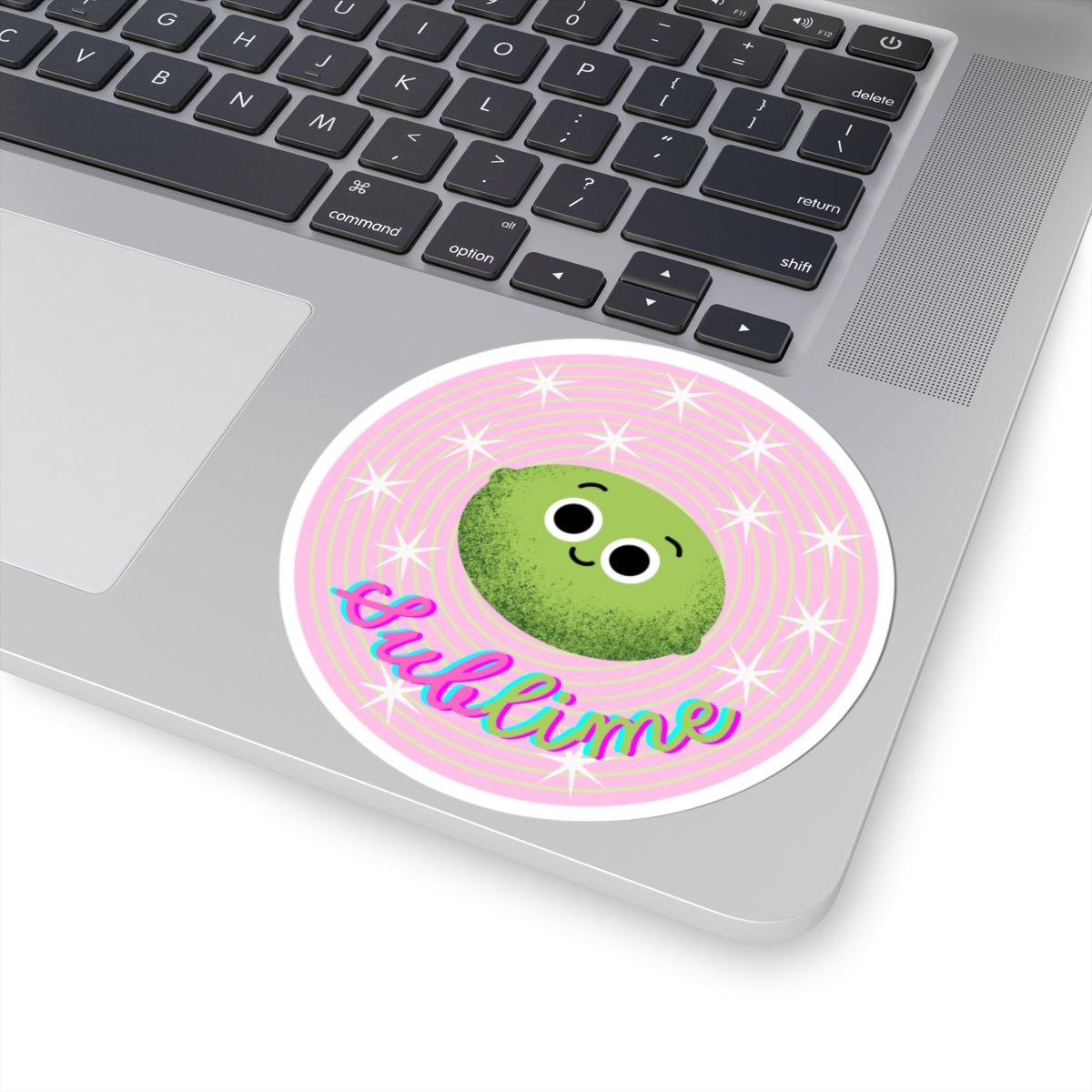 Sublime Lime Kiss-Cut Stickers | Cute Lime Decoration for Laptops, Water Bottles, Journals, Kids’ Crafts, Gift Ideas