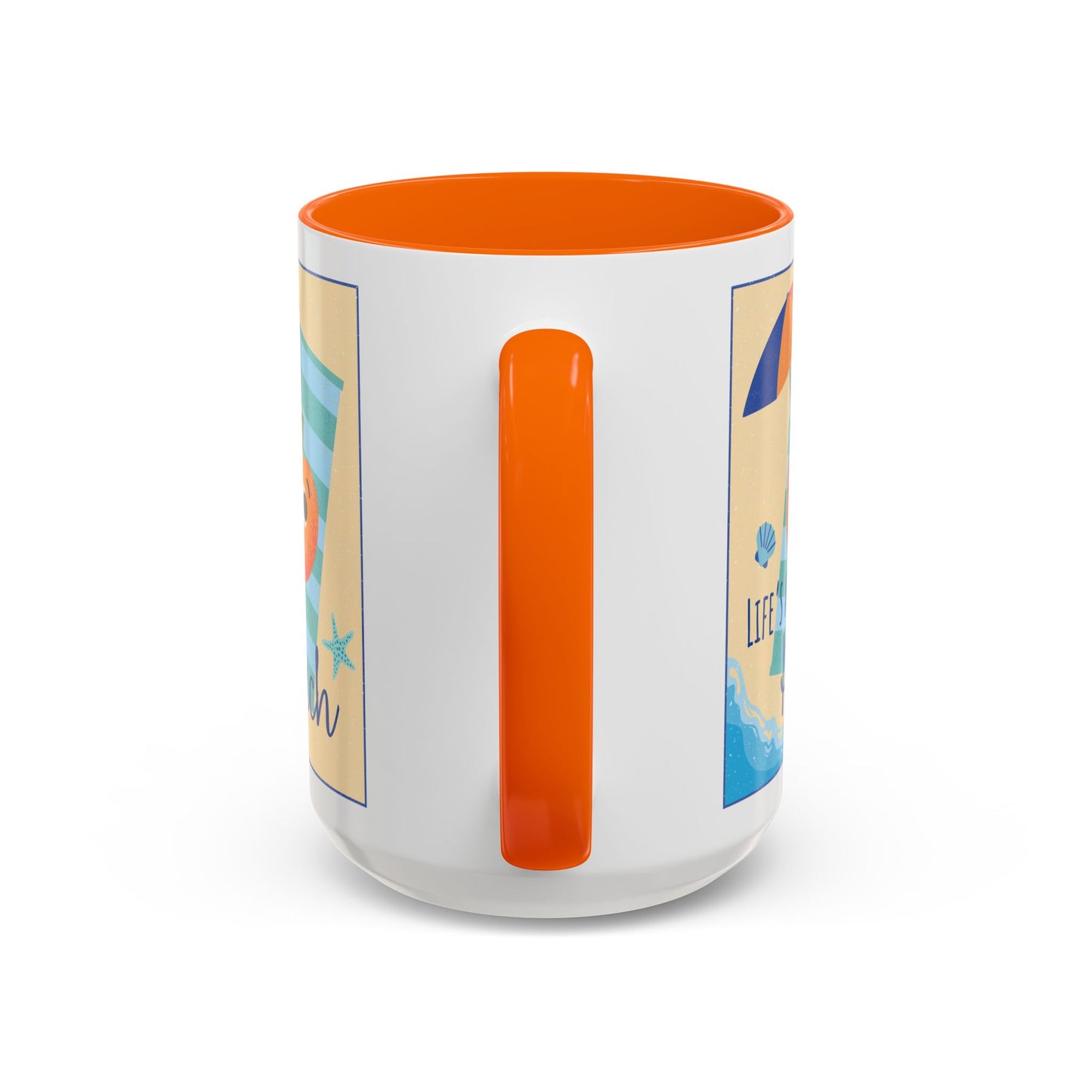 Whimsical Life's a Peach Coffee Mug - 11 oz & 15 oz, Funny Fruit Pun Mugs, Great Gift Idea For All Fun Lovers