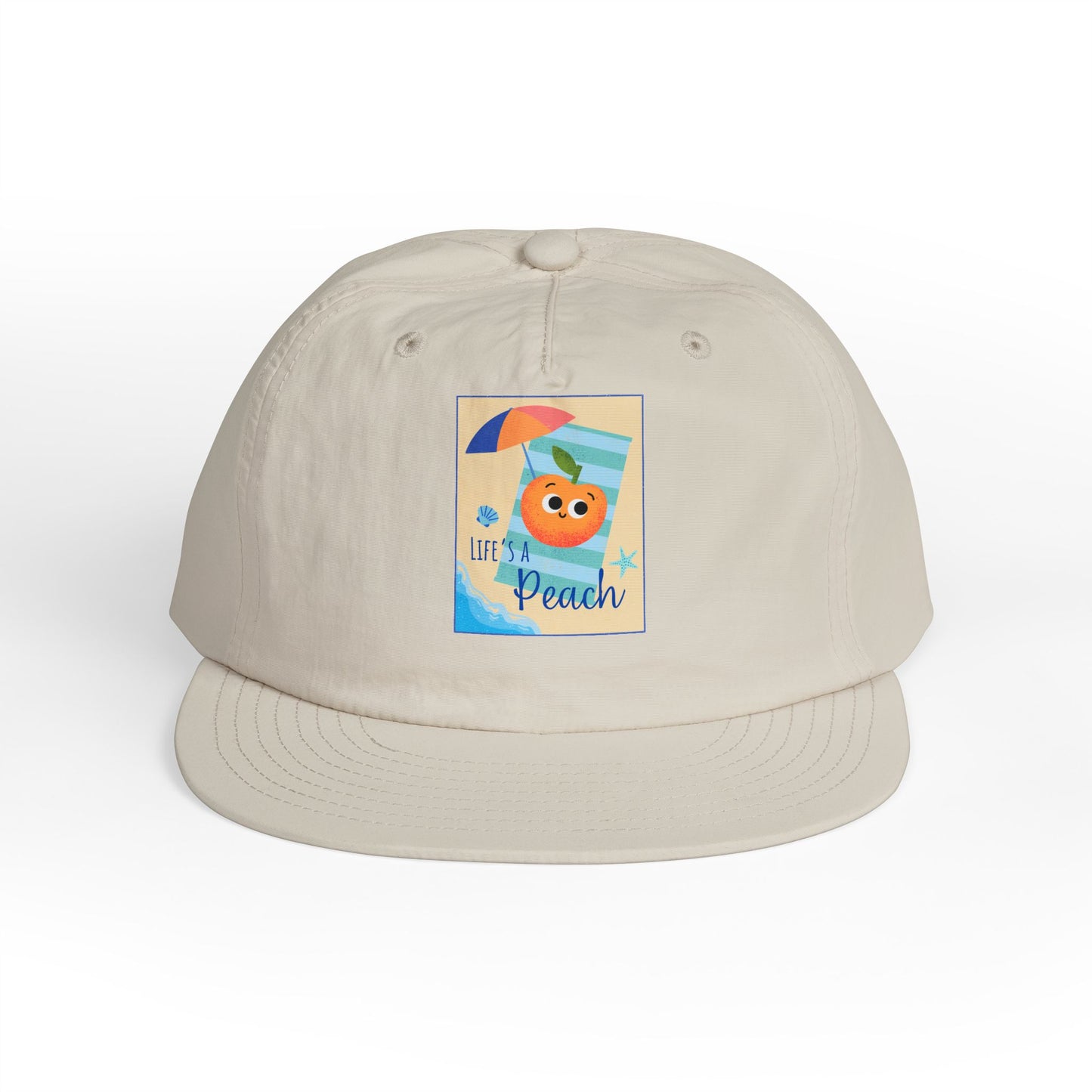 Life's a Beach Pun Surf Cap - Fun Beach Hat, Summer Accessory, Gift for Surfers, Cute Vacation Cap, Beach-Themed Apparel