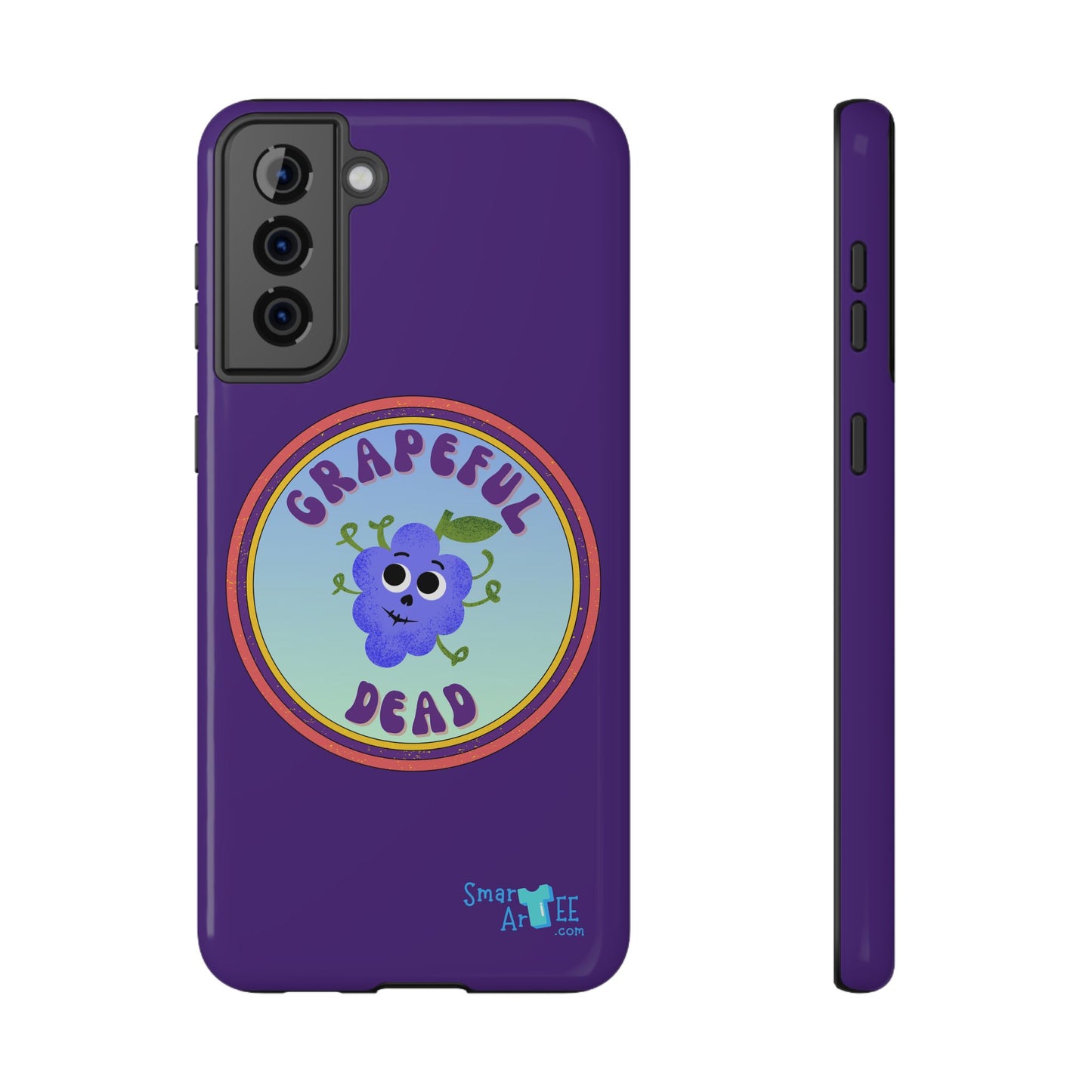 Whimsical Phone Case Featuring Grapeful Dead Design, Unique Protective Cover, Gift for Music Lovers, Fun Accessory for Festivals