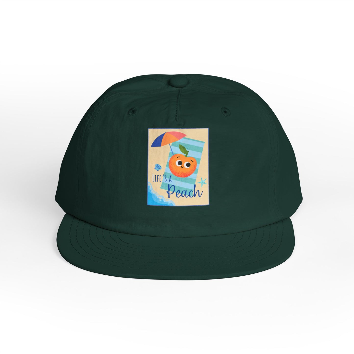 Life's a Beach Pun Surf Cap - Fun Beach Hat, Summer Accessory, Gift for Surfers, Cute Vacation Cap, Beach-Themed Apparel