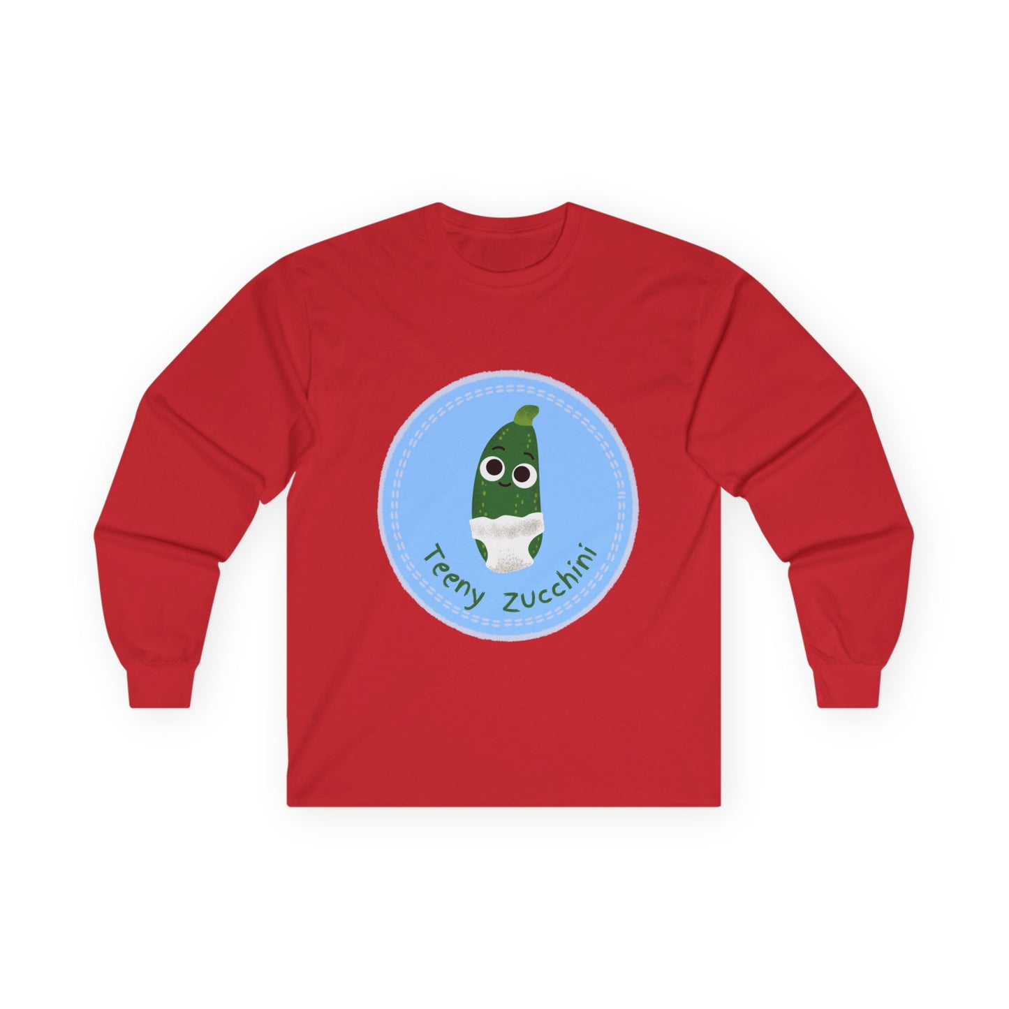 Fun Zucchini Long Sleeve Tees, Unisex Cotton Shirt, Gardening Gift, Vegetable Lover Cozy Shirt, Cute Produce Apparel