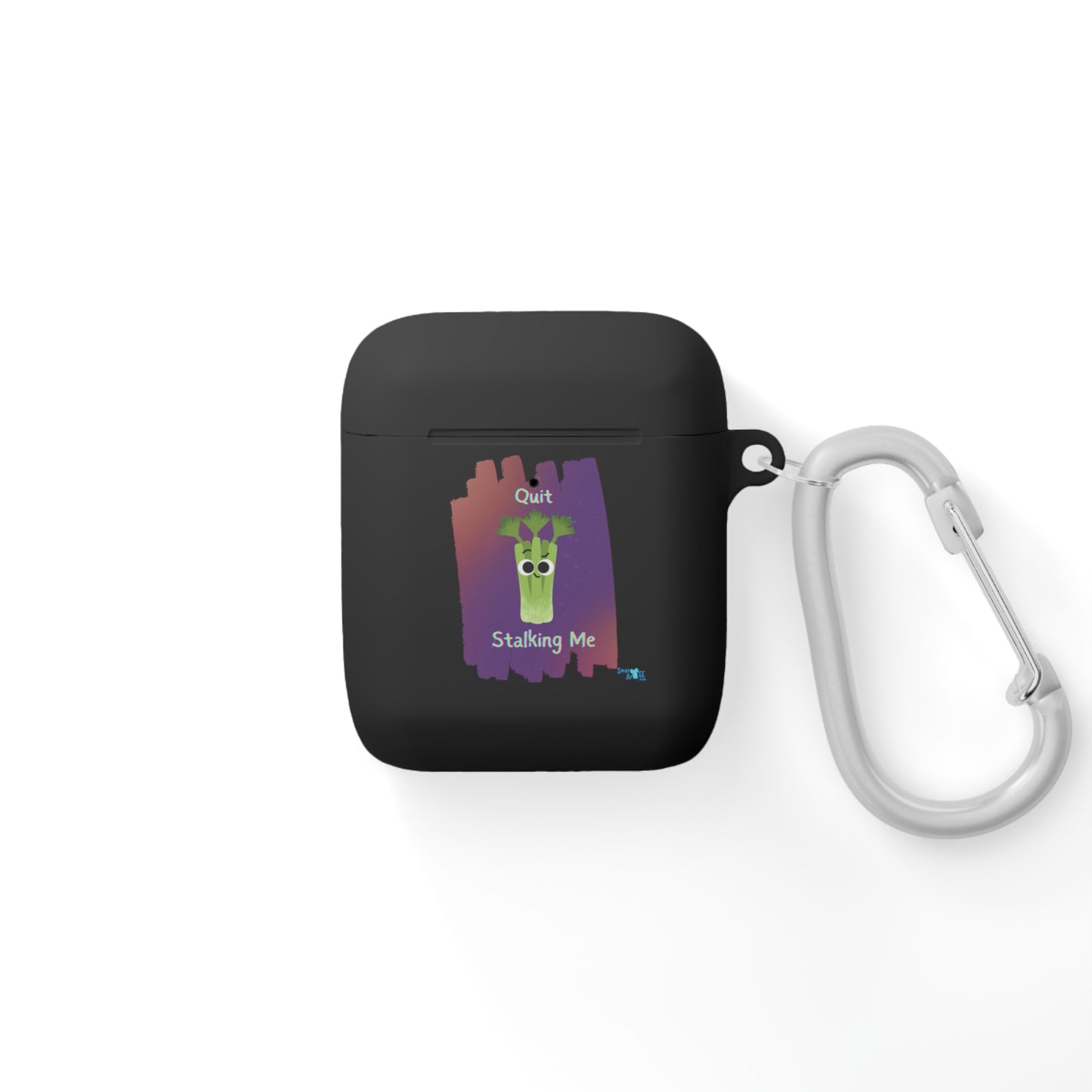 Colorful AirPods Case Cover, Funny Quit Stalking Me Pun, Quirky Accessory for Music Lovers, Unique Gift for Students, Cute Protective Case