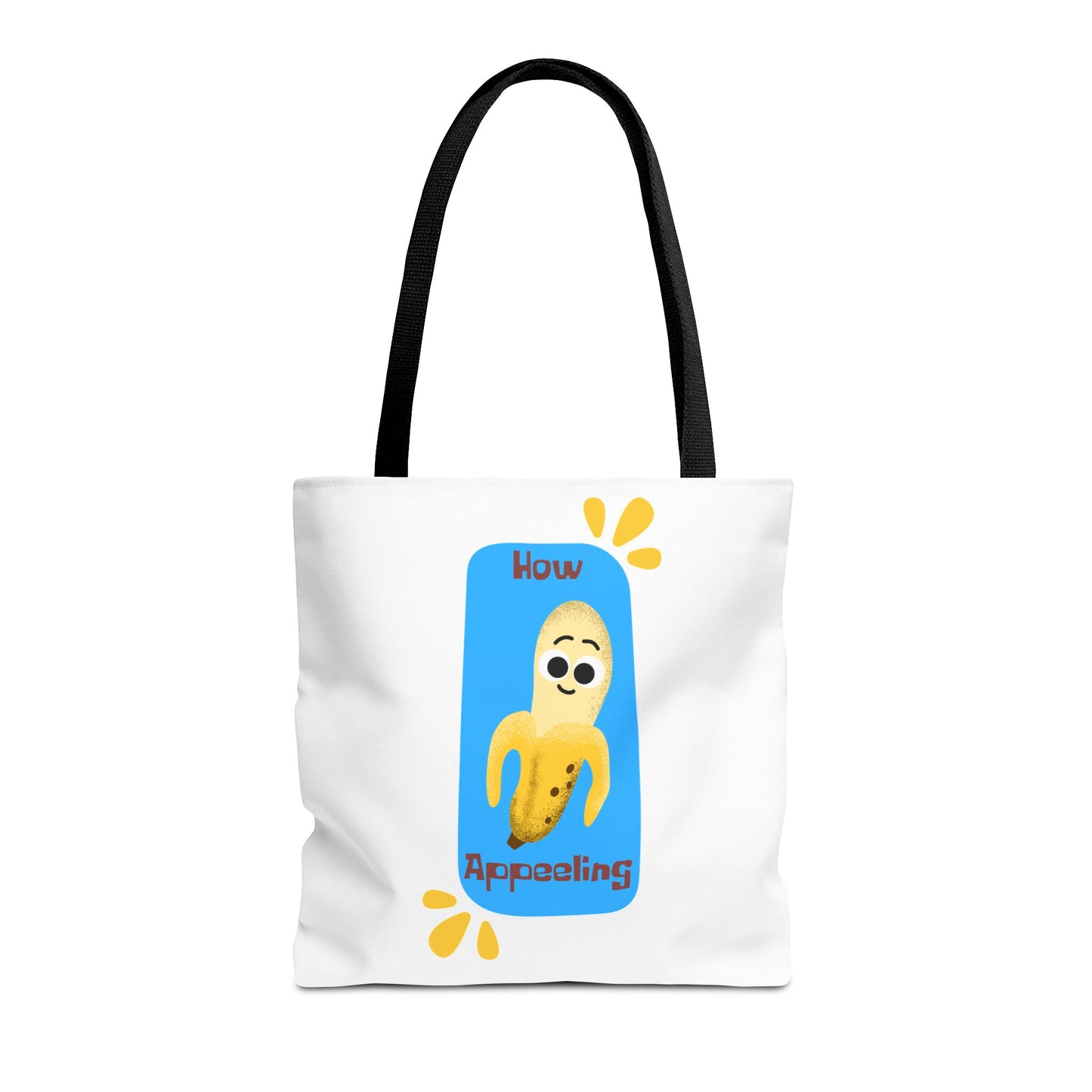 Fun Banana Tote Bag, Cute Shopping Bag, Novelty Bag, Gift for Fruit Lovers, How Appealing Bag, Eco-Friendly Tote