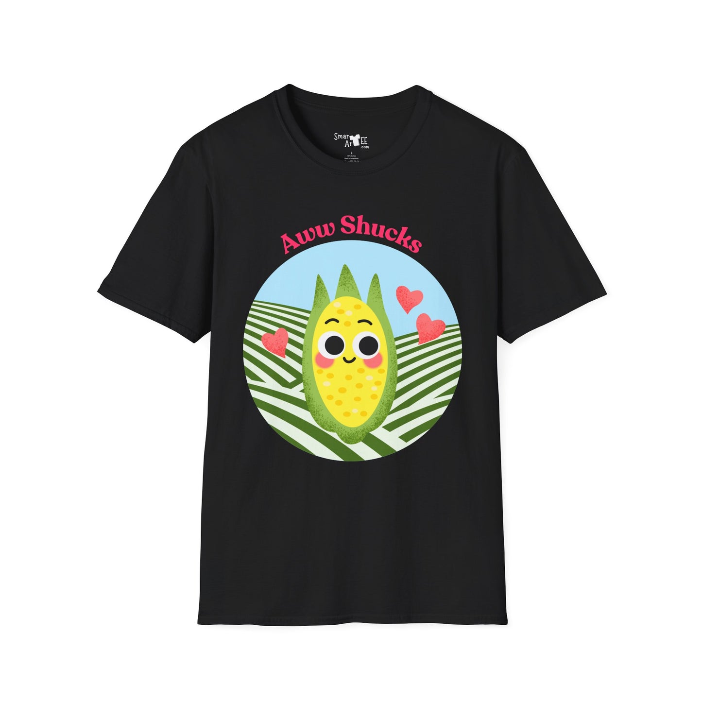 Cute Corn Cobb Graphic T-Shirt, Perfect Gift for Friends, Summer Fun Shirt, Casual Daily Wear, Aww Shucks Design