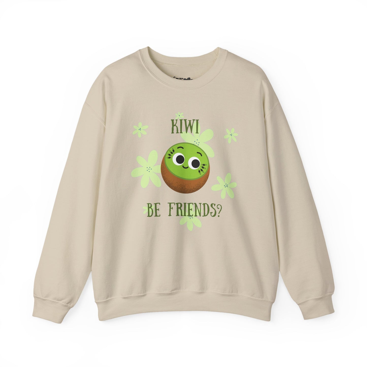Kiwi Be Friends Sweatshirt, Funny Fruit Pun Sweatshirt, Cozy Clothing, Warm Whimsical Vibes, Great Gift Idea