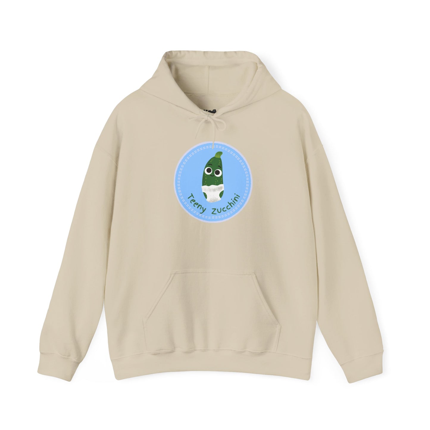 Funny Zucchini Hoodie, Cute Unisex Pullover, Vegetable Humor Apparel, Perfect Gift for Foodies, Fall Fashion Hoodie