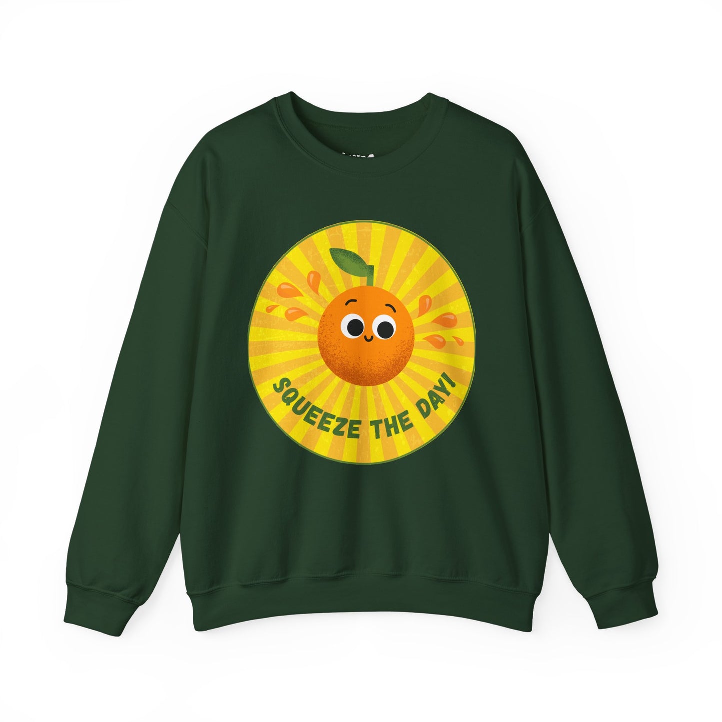 Squeeze the Day Sweatshirt, Cute Crewneck Gift, Citrus Theme Apparel, Comfortable Fall Outfit, Unisex Casual Wear