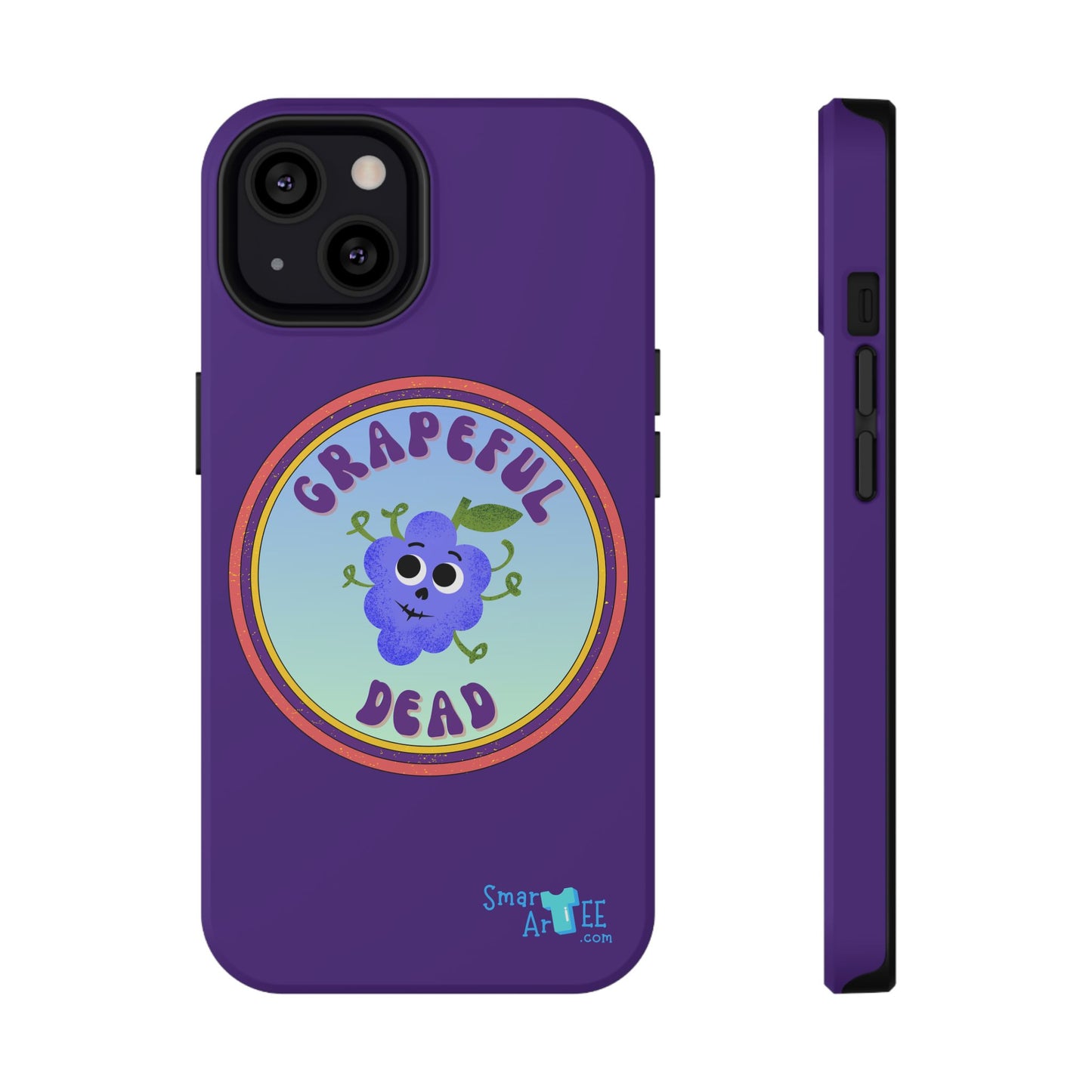 Whimsical Phone Case Featuring Grapeful Dead Design, Unique Protective Cover, Gift for Music Lovers, Fun Accessory for Festivals