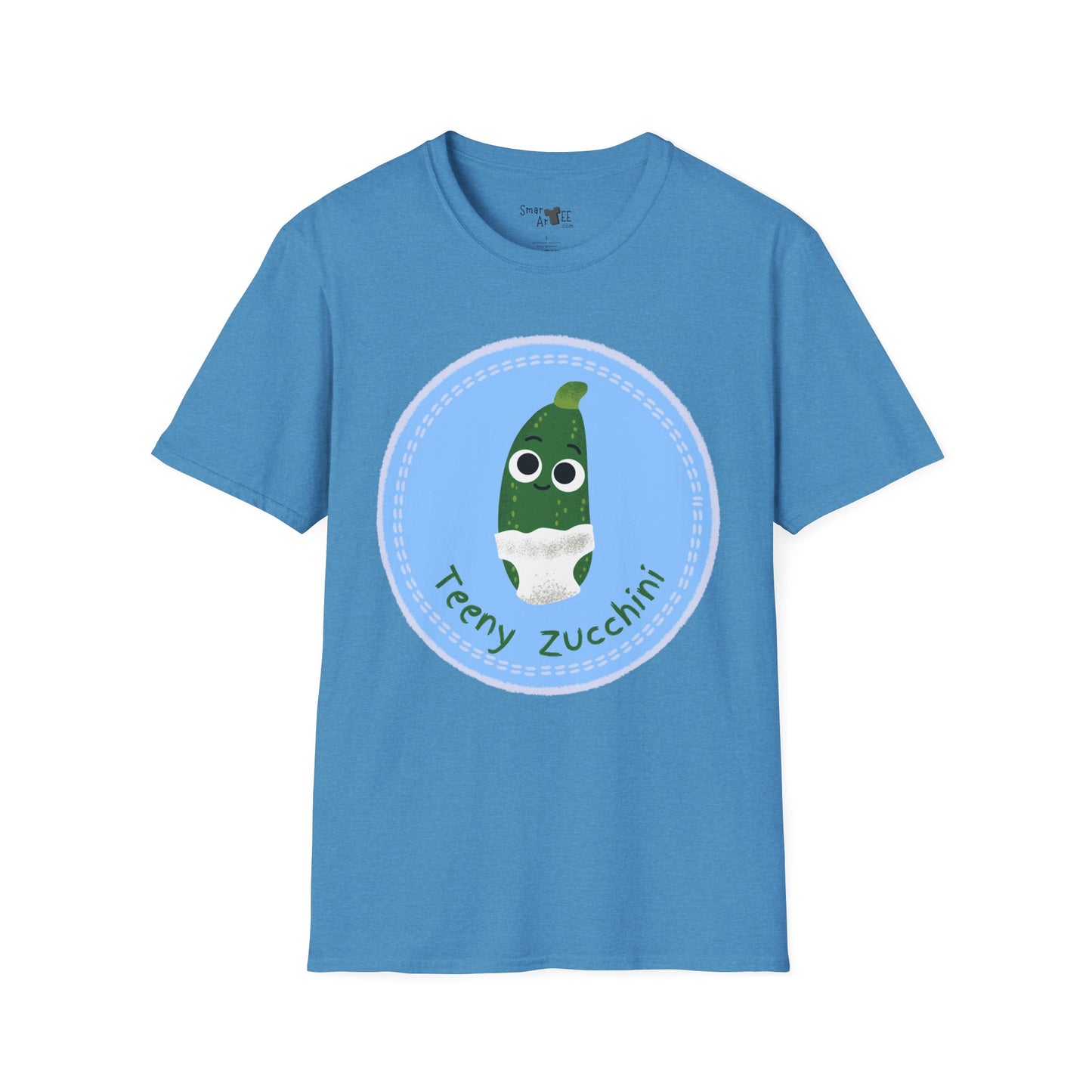 Cute Teeny Zucchini Unisex T-Shirt, Whimsical Veggie Pun Tee, Funny Gift for Foodies, Kitchen Apparel, Unique Gardening Shirt