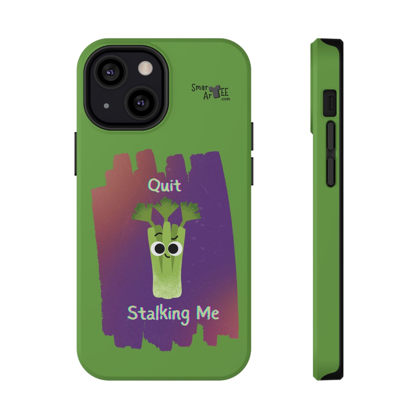 Cute Celery Pun Phone Case, Quirky Impact-Resistant Cell Phone Cover, Gift for Veggie Lovers, Fun Accessories for Friends