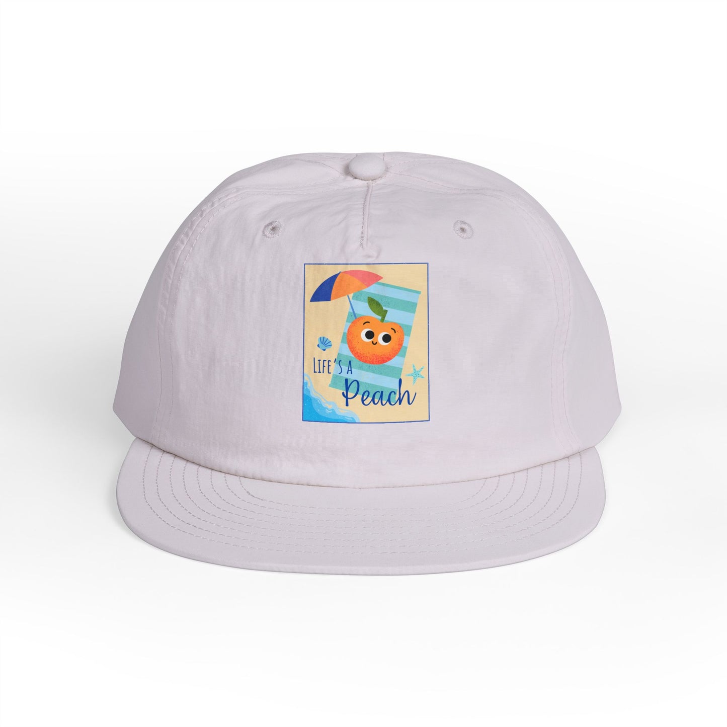 Life's a Beach Pun Surf Cap - Fun Beach Hat, Summer Accessory, Gift for Surfers, Cute Vacation Cap, Beach-Themed Apparel