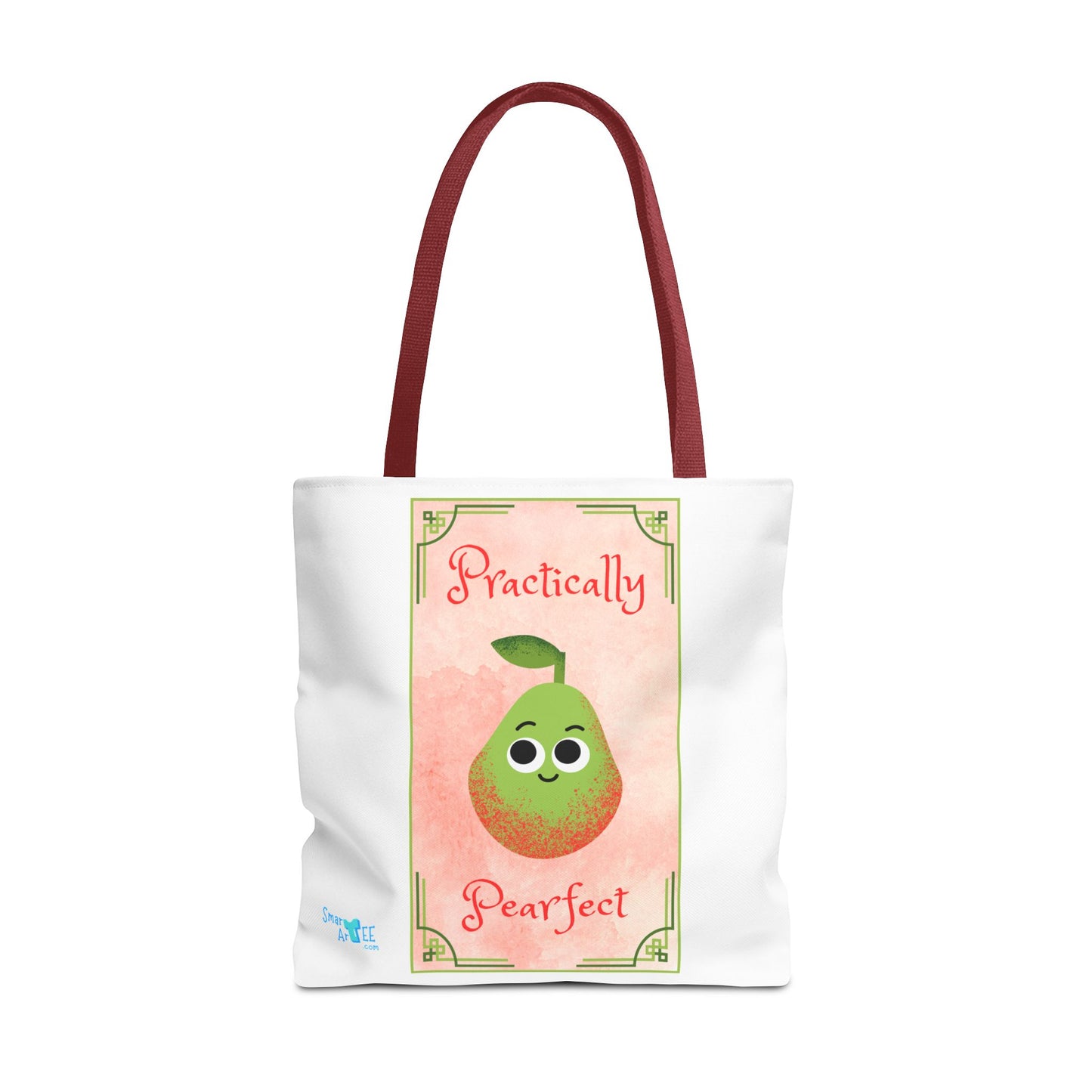 Whimsical Tote Bag - Practically Pearfeet, Cute Shopping Tote, Eco-Friendly Reusable Bag, Perfect Gift for Fruit Lovers, Summer Essential