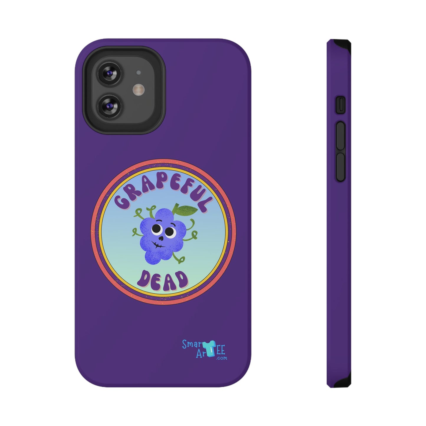 Whimsical Phone Case Featuring Grapeful Dead Design, Unique Protective Cover, Gift for Music Lovers, Fun Accessory for Festivals
