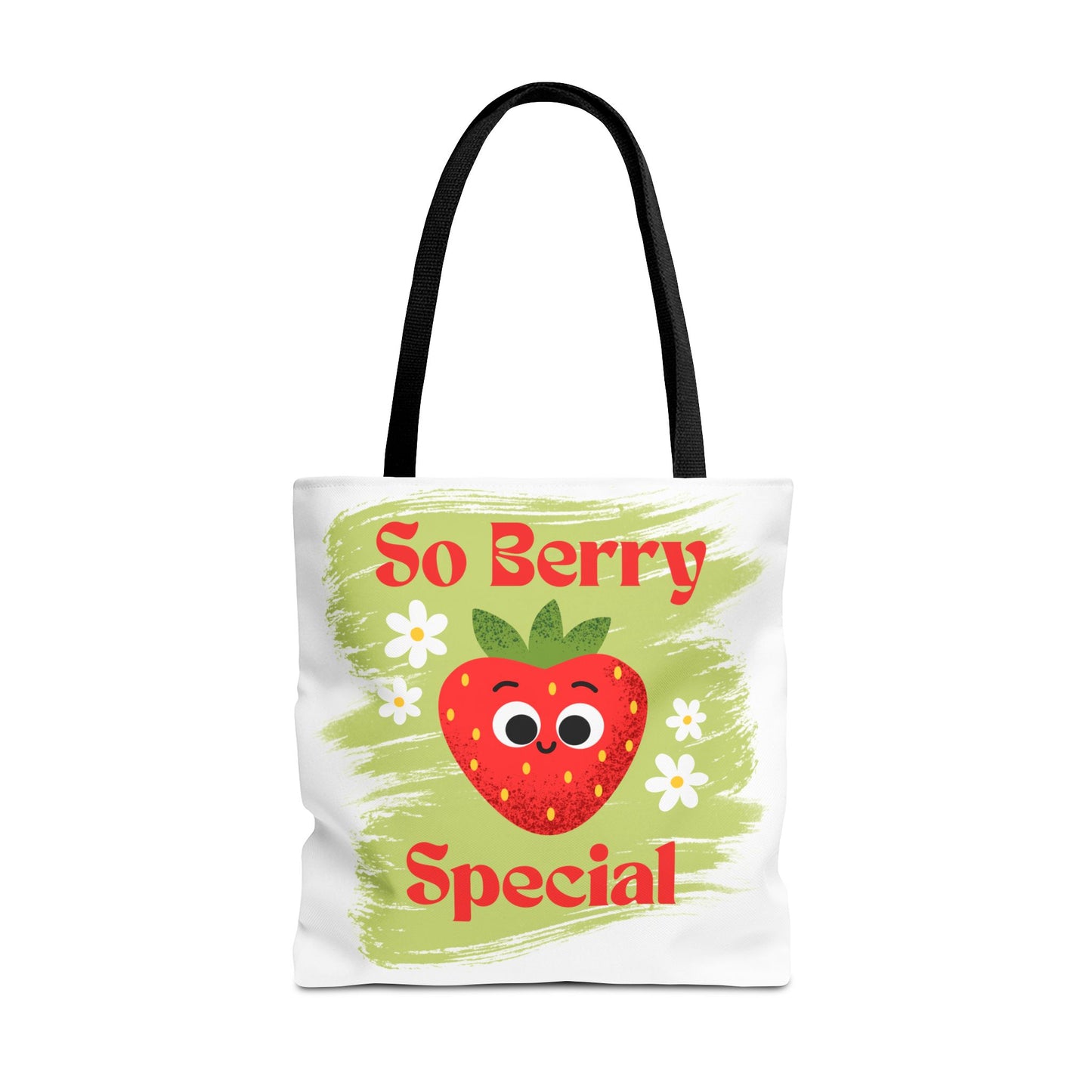 Cute Strawberry Tote Bag - So Berry Special, Tote, Eco-Friendly Bag, Shopper Bag, Beach Bag, Gift for Her