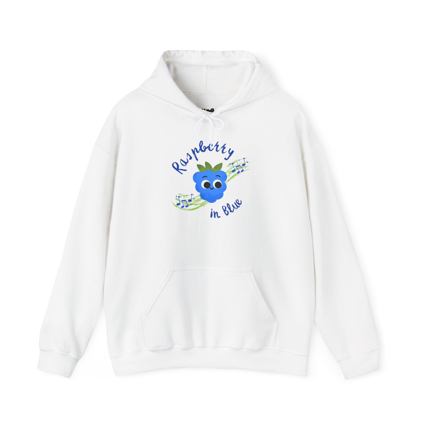 Whimsical Rhapsody in Blue Pun Hoodie - Cozy Unisex Pullover, Great Gift Idea, Cute Pullover, Colorful Hoodie, Fun Casual Wear