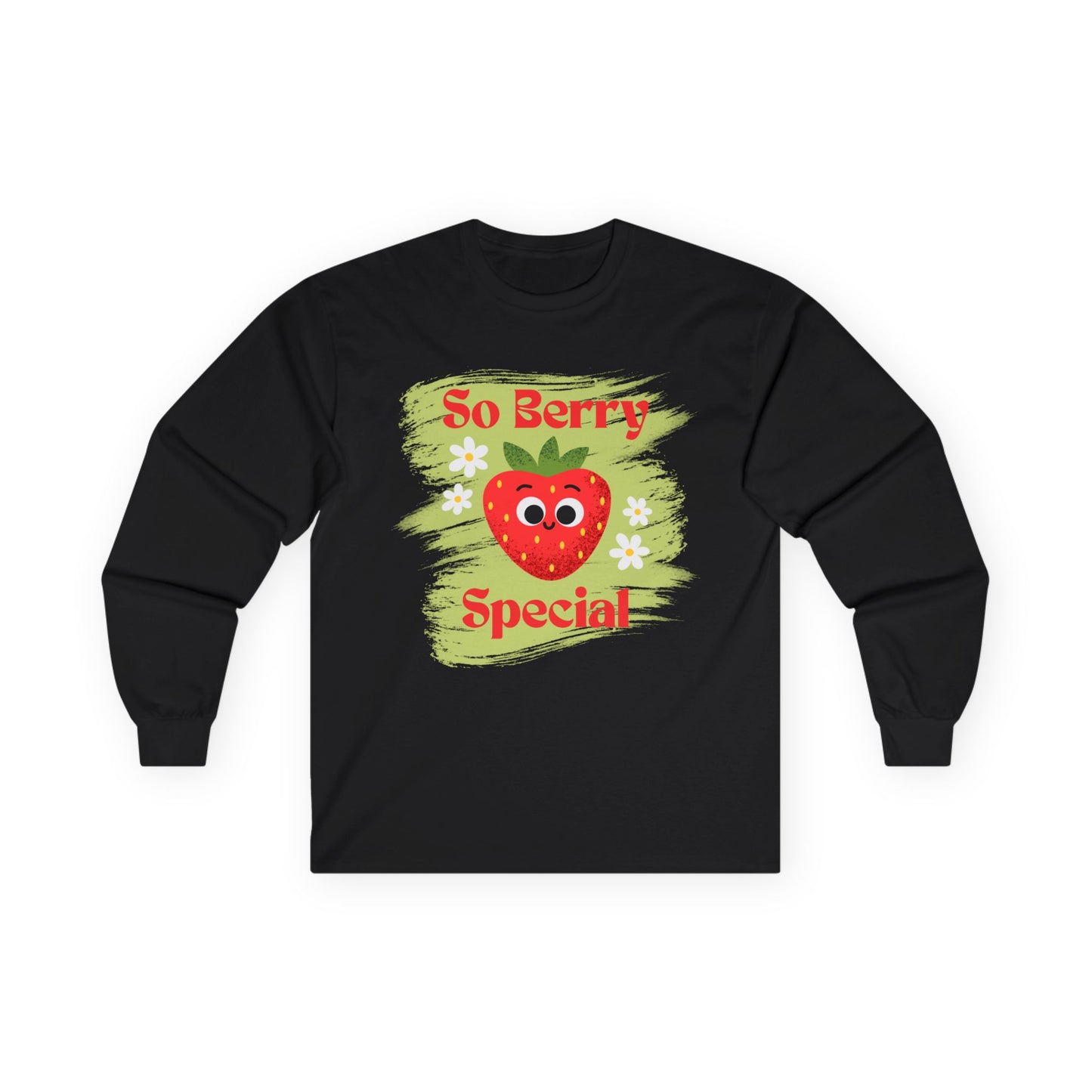 So Berry Special Long Sleeve Tees | Cute Strawberry Graphic Tee, Unisex Family Apparel, Summer, Gift for Friends, Love and Friendship
