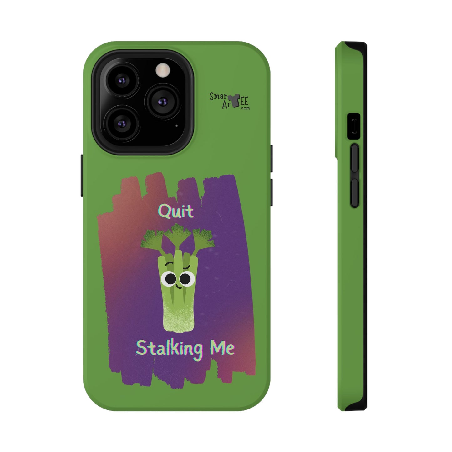 Cute Celery Pun Phone Case, Quirky Impact-Resistant Cell Phone Cover, Gift for Veggie Lovers, Fun Accessories for Friends