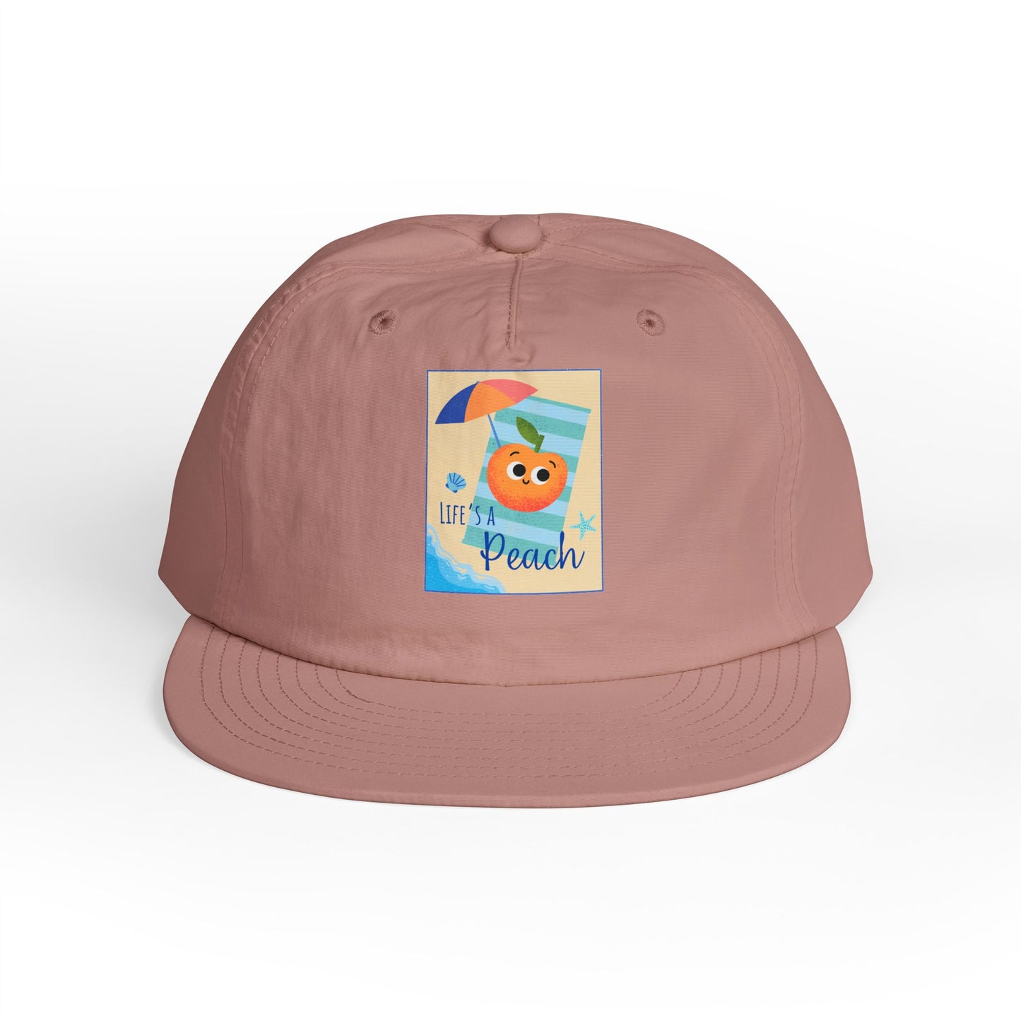 Life's a Beach Pun Surf Cap - Fun Beach Hat, Summer Accessory, Gift for Surfers, Cute Vacation Cap, Beach-Themed Apparel