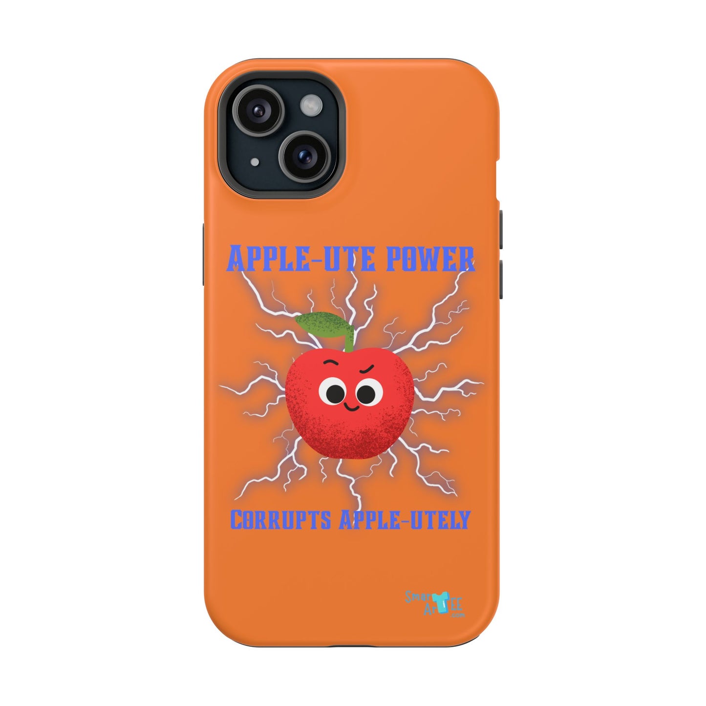 Impact-Resistant Phone Case with Apple Power Design, Cute Phone Protector, Funky Gift for Teens, Fun Accessory, Vibrant Tech Case