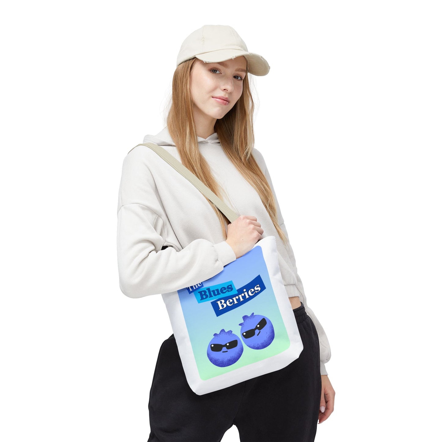Sassy Blues Berries Tote Bag | Fun Berry Art, Grocery Shopping, Beach Day, Gift for Berry Lovers, Eco-Friendly Bag