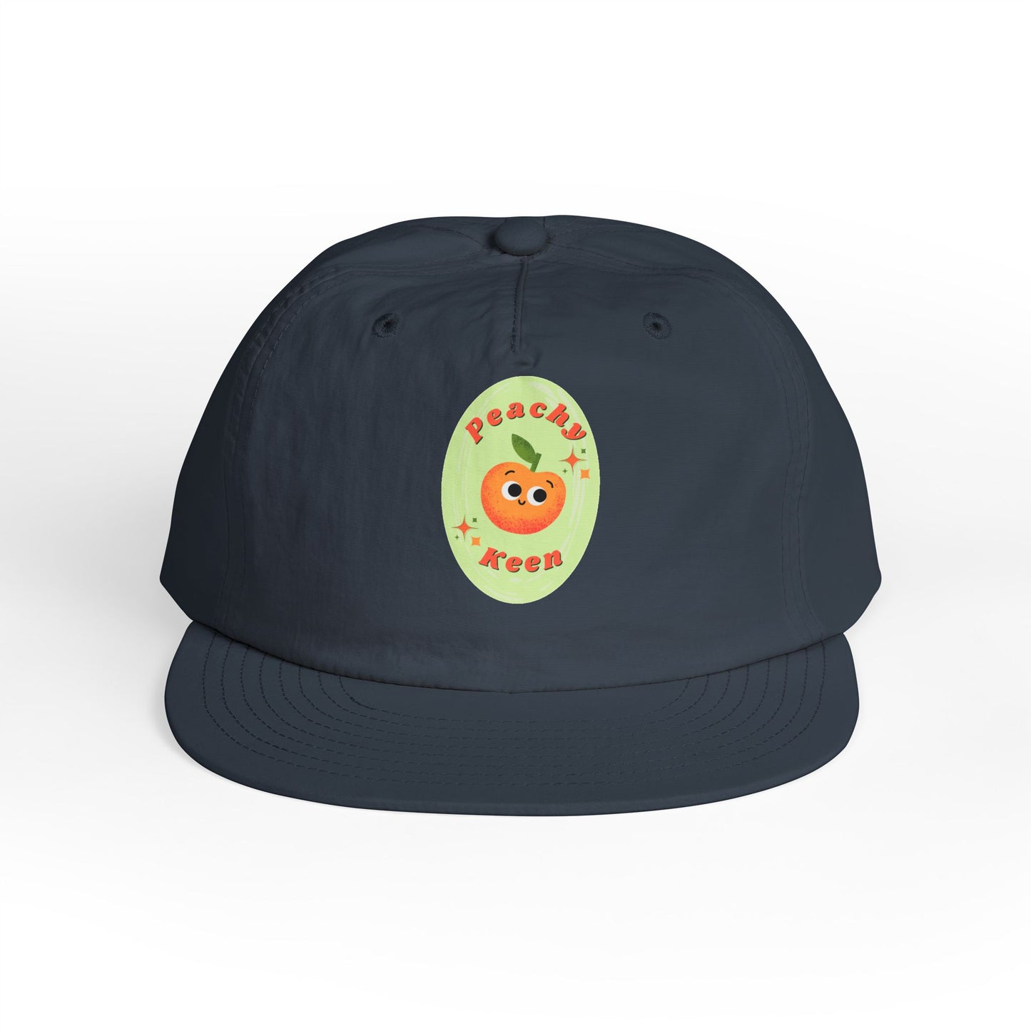 Cute Peach Pun Surf Cap, Trendy Beach Ready Hat, Casual Outdoor Accessory, Autumn Vibes, Trendy Gift