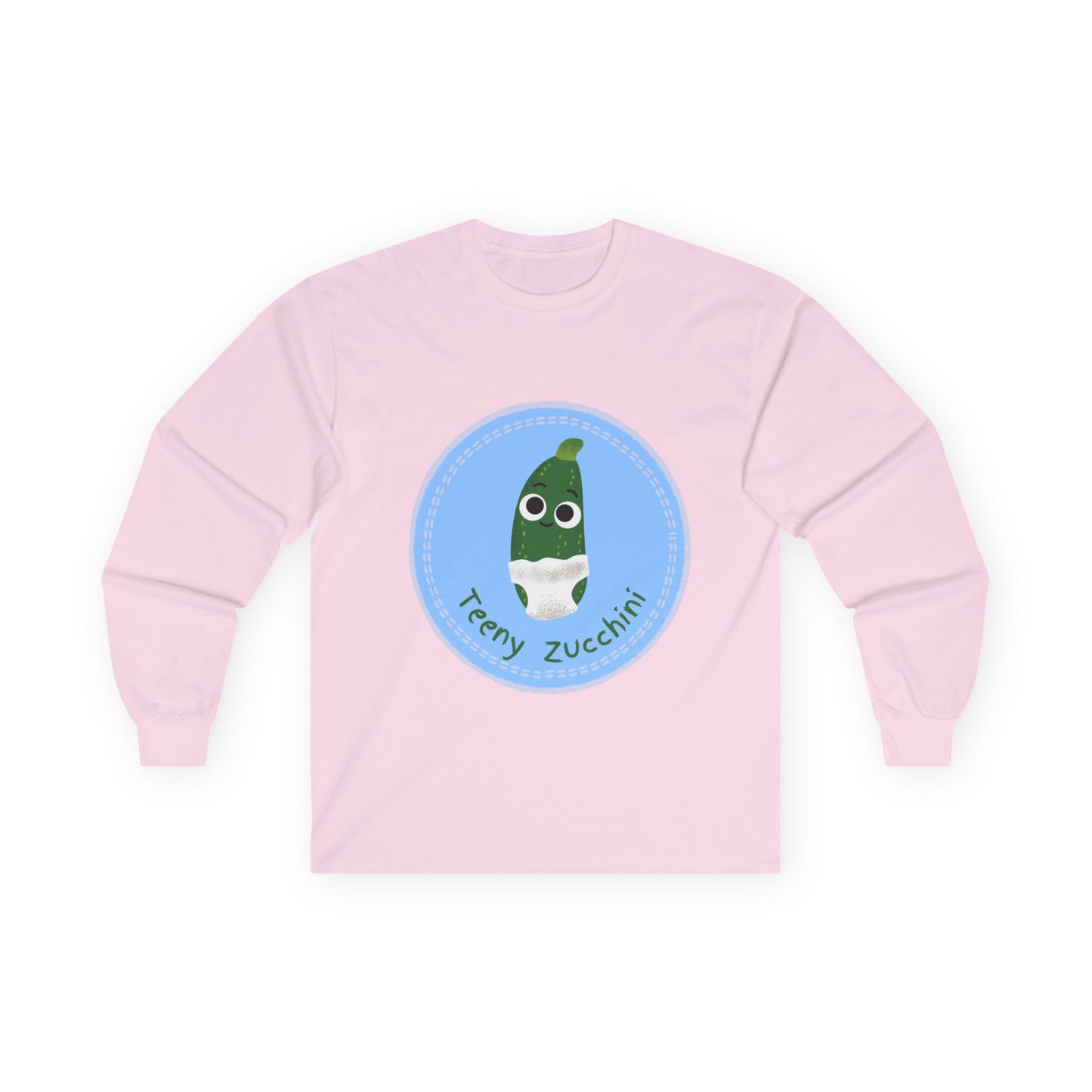 Fun Zucchini Long Sleeve Tees, Unisex Cotton Shirt, Gardening Gift, Vegetable Lover Cozy Shirt, Cute Produce Apparel