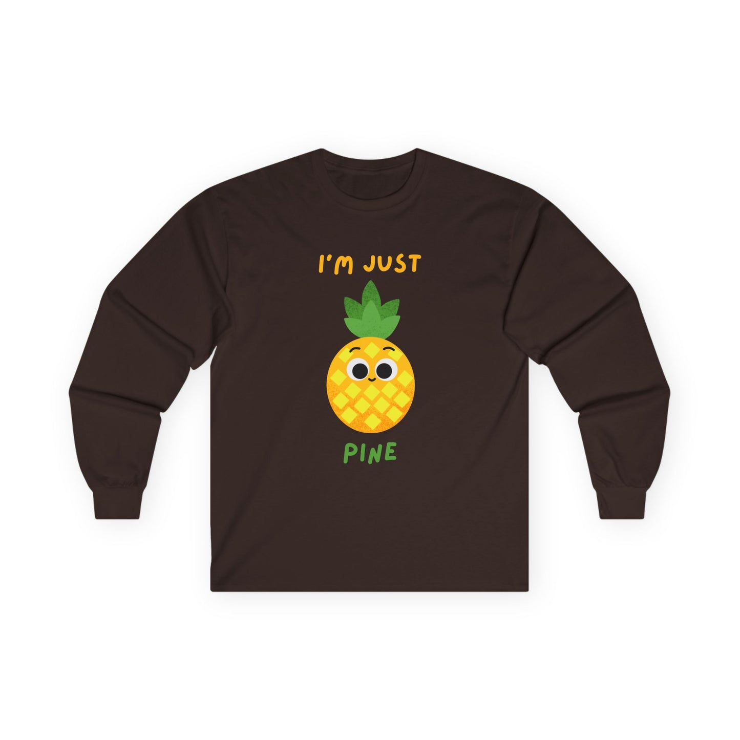 Cute Pineapple Long Sleeve Tees, Funny Shirt, Summer Fashion, Gift for Fruit Lovers, Tropical Vibes, Unisex Apparel