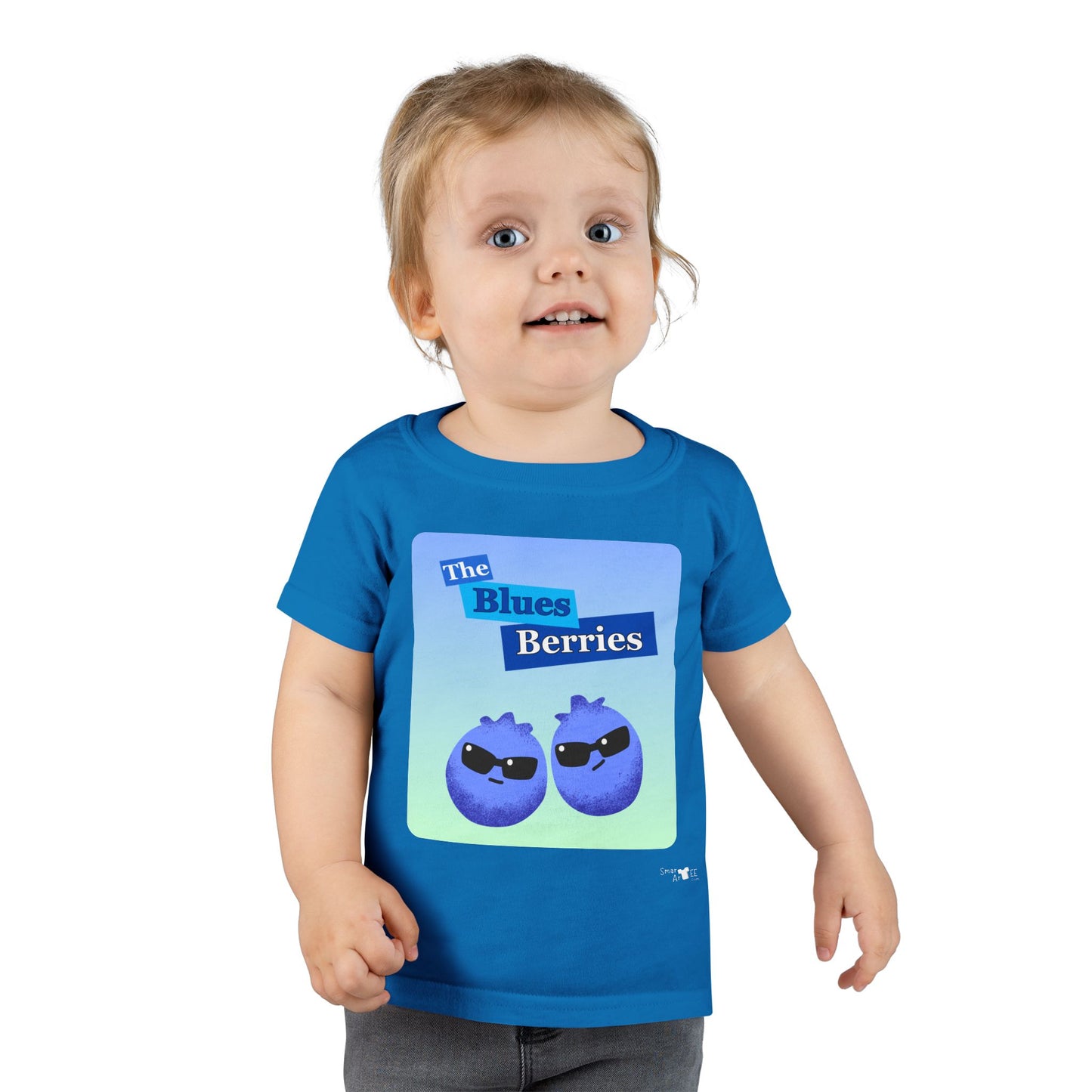Cool Blues Berries Toddler Shirt, Funky Kids Tee, Cute Graphic Shirt, Fun Birthday Gift, Summer Outfit for Kids