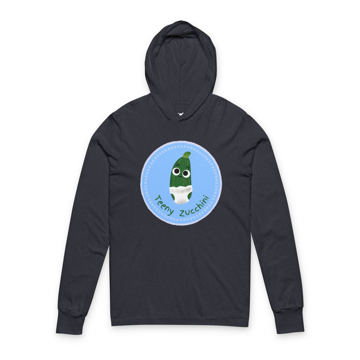 Zucchini Pun Unisex Hooded Long Sleeve Shirt, Great for Gardening, Veggie Lovers, Birthday Gift, Summer BBQs, Casual Wear