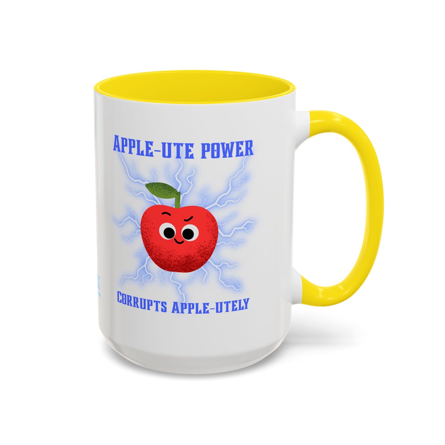 Whimsical Coffee Mug, Fun Apple-Themed Gift, Cute Kitchen Decor, Quirky Drinkware, Perfect for Teachers and Friends