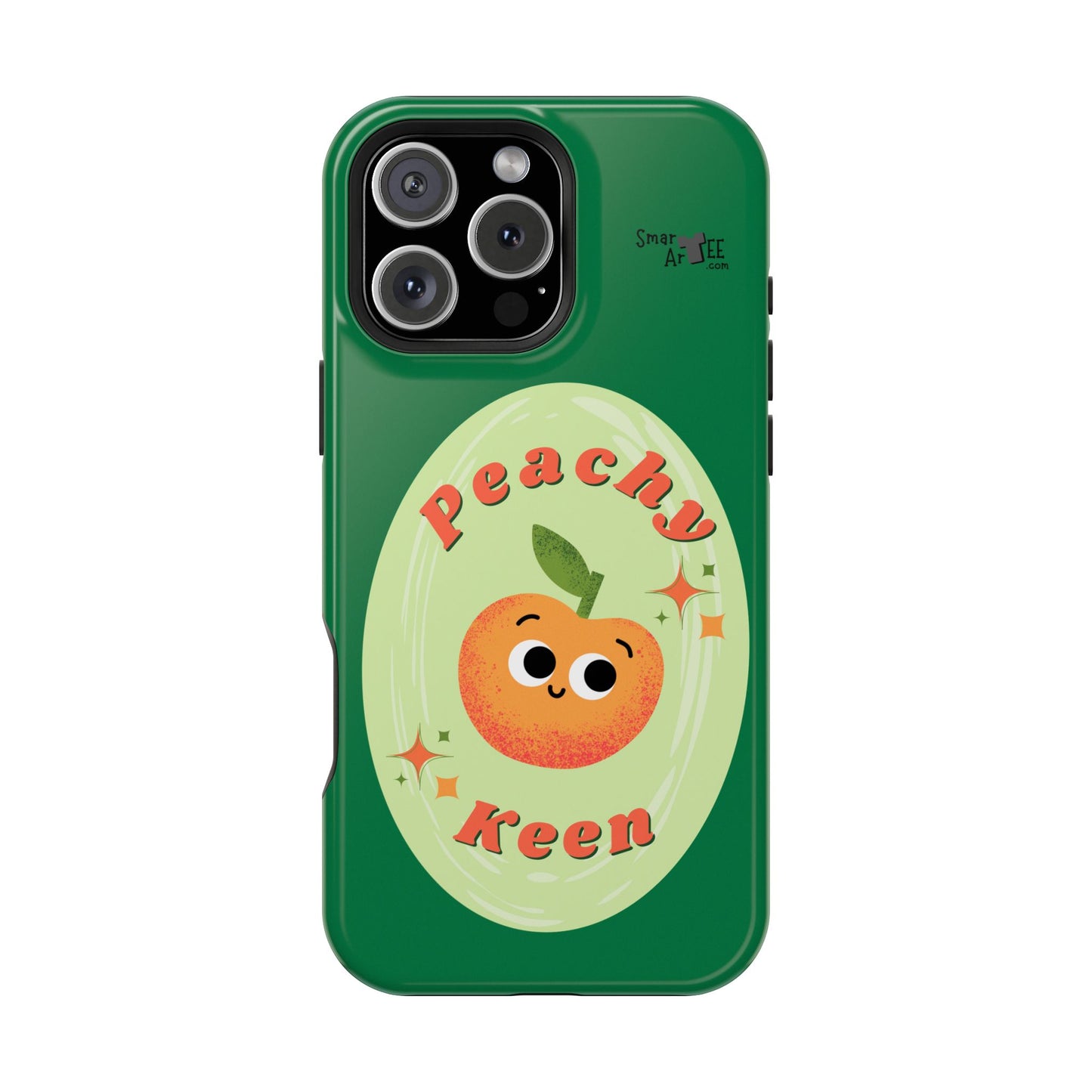 Peachy Keen Phone Case, Cute Impact-Resistant Case, Fun Smartphone Cover, Gift for Fruit Lovers, Customizable Phone Accessory