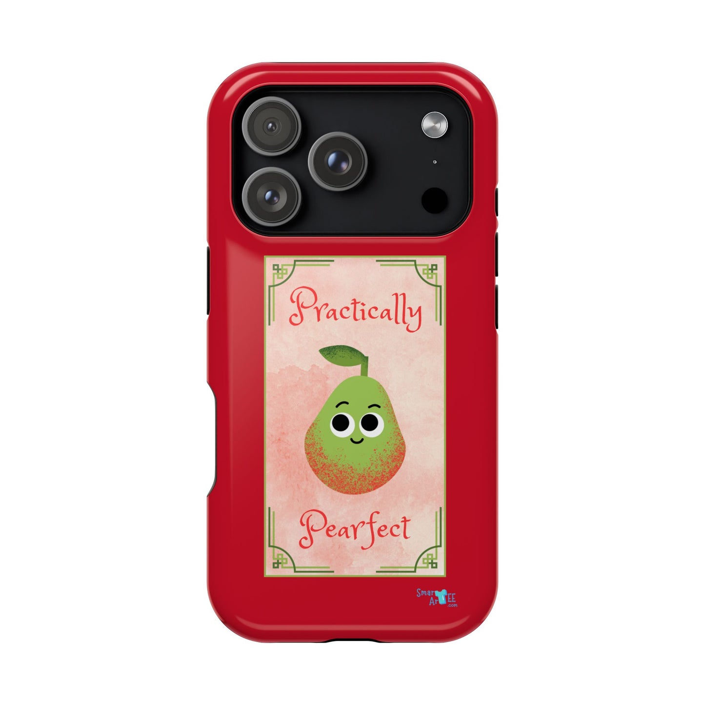 Cute Impact-Resistant Phone Case - Practically Pearfect, Fun Gift for Kids, Durable Phone Cover, Unique Phone Accessory, Youthful Style