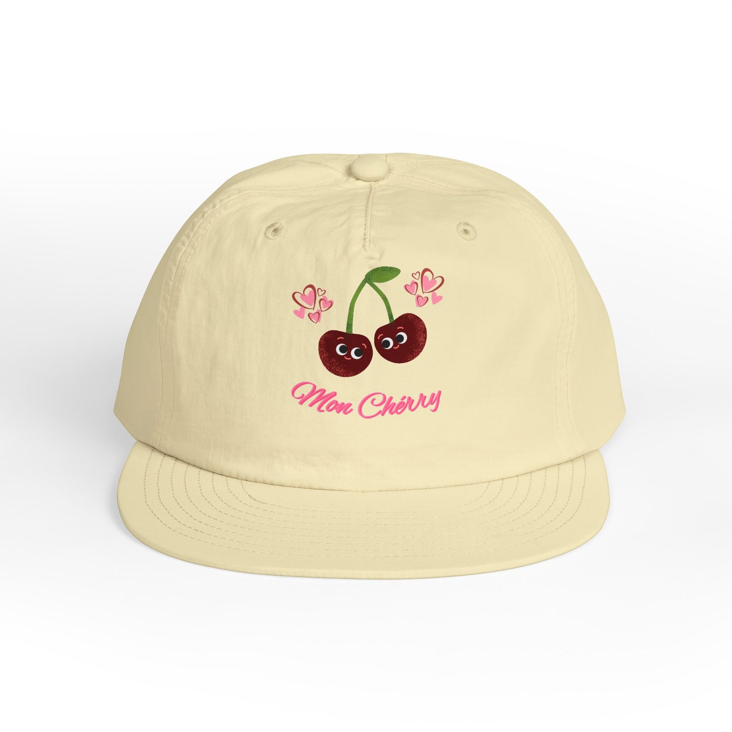 Cherry Blossom Surf Cap | Cute Beach Hat, Summer Accessory, Trendy Gift for All Ages, Adjustable Snapback, Fun Vacation Gear