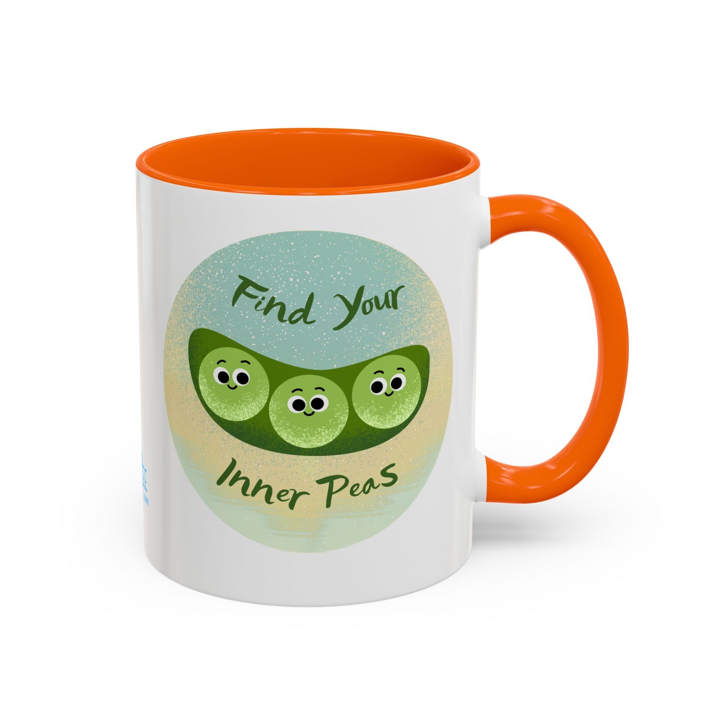 Find Your Inner Peas Coffee Mug - Fun Gift for Veggie Lovers, Cute Tea Cup, Green Peas Decor, Eco-Friendly Kitchenware, Whimsical Drinkware