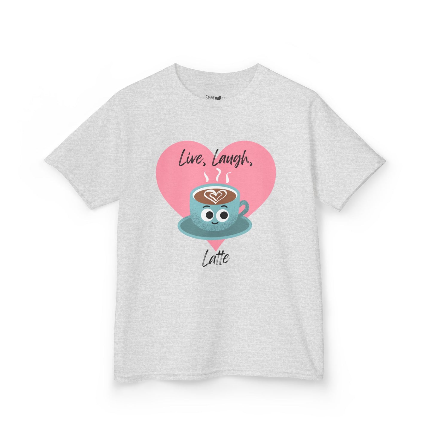 Cute Latte Kids Tee, Kids Cotton Shirt, Coffee Lover Shirt, Live Laugh Love Tee, Fun Gift for Kids