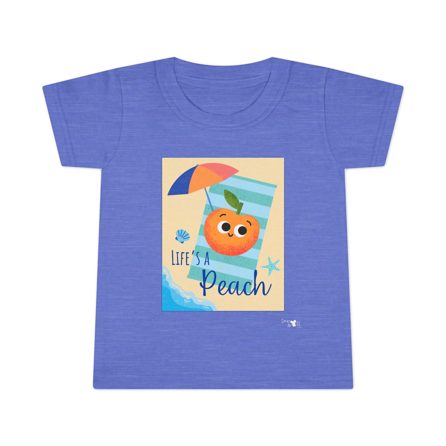 Toddler Summer Shirt - Life is a Peach Design, Cute Kids Tee, Beachwear, Summer Outfit, Family Vacation Shirt, Toddler Apparel