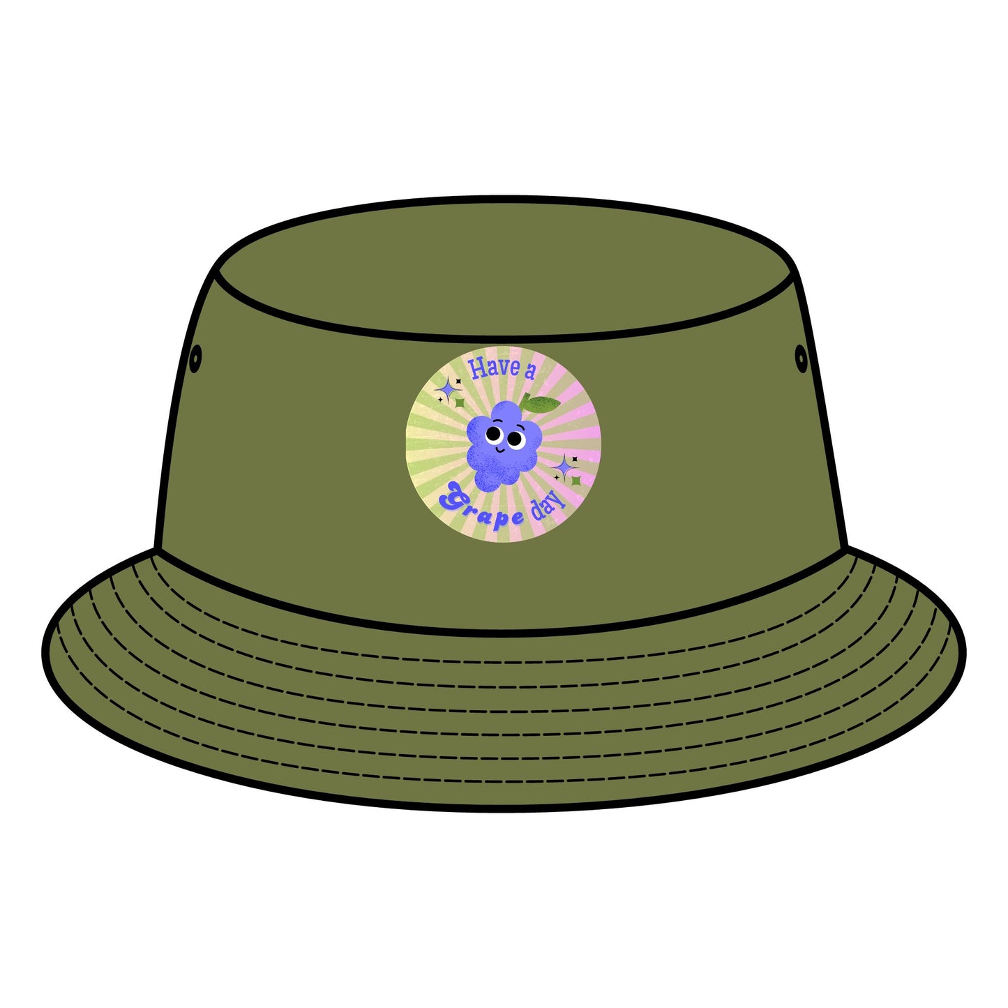 Cute Great Day Pun Bucket Hat, Sun Protection Hats, Summer Accessory, Outdoor Cap, Fun Gift for Her, Festival Headwear