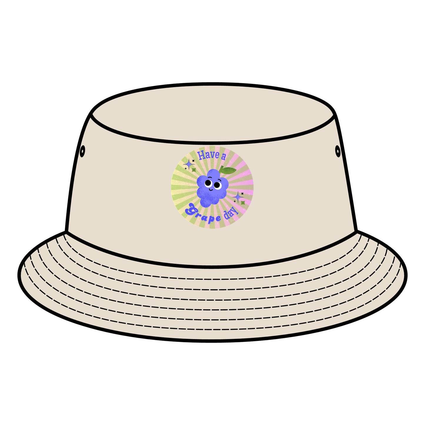 Cute Great Day Pun Bucket Hat, Sun Protection Hats, Summer Accessory, Outdoor Cap, Fun Gift for Her, Festival Headwear