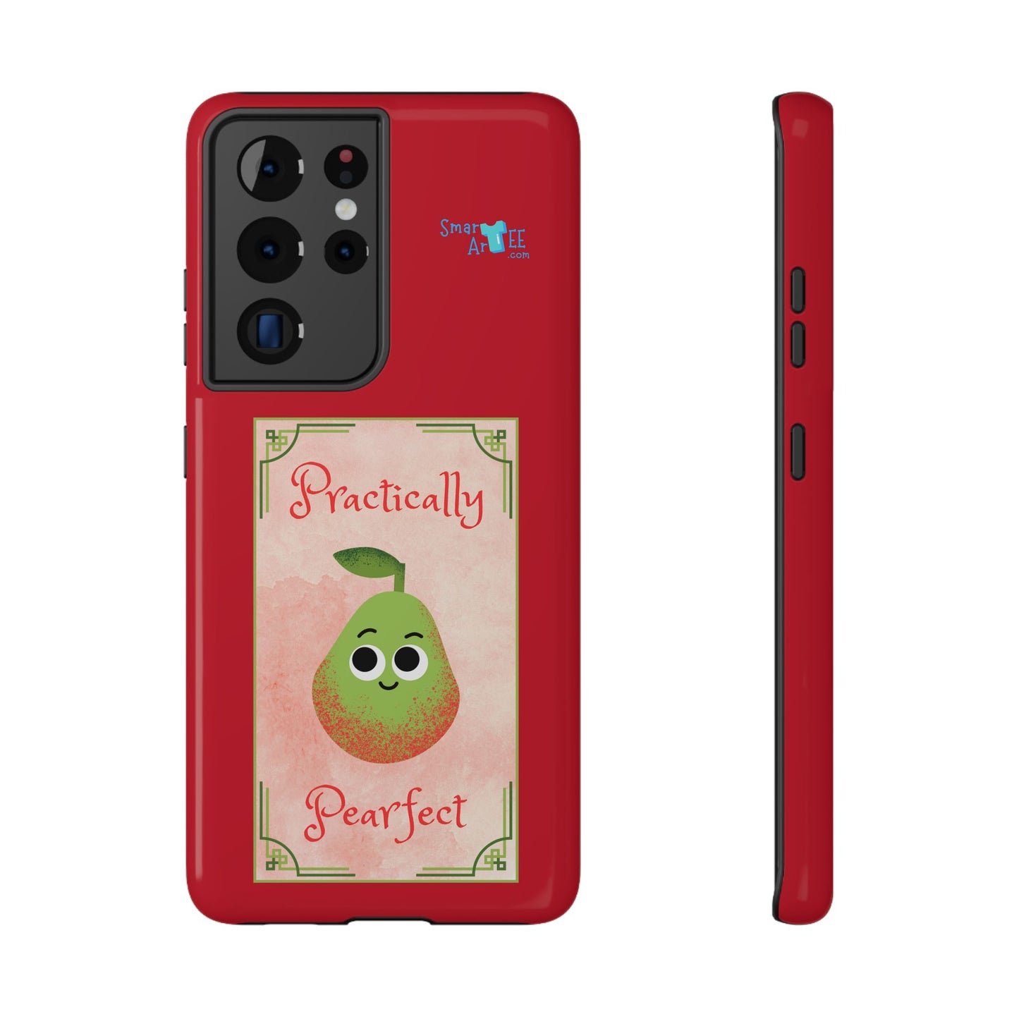 Cute Impact-Resistant Phone Case - Practically Pearfect, Fun Gift for Kids, Durable Phone Cover, Unique Phone Accessory, Youthful Style