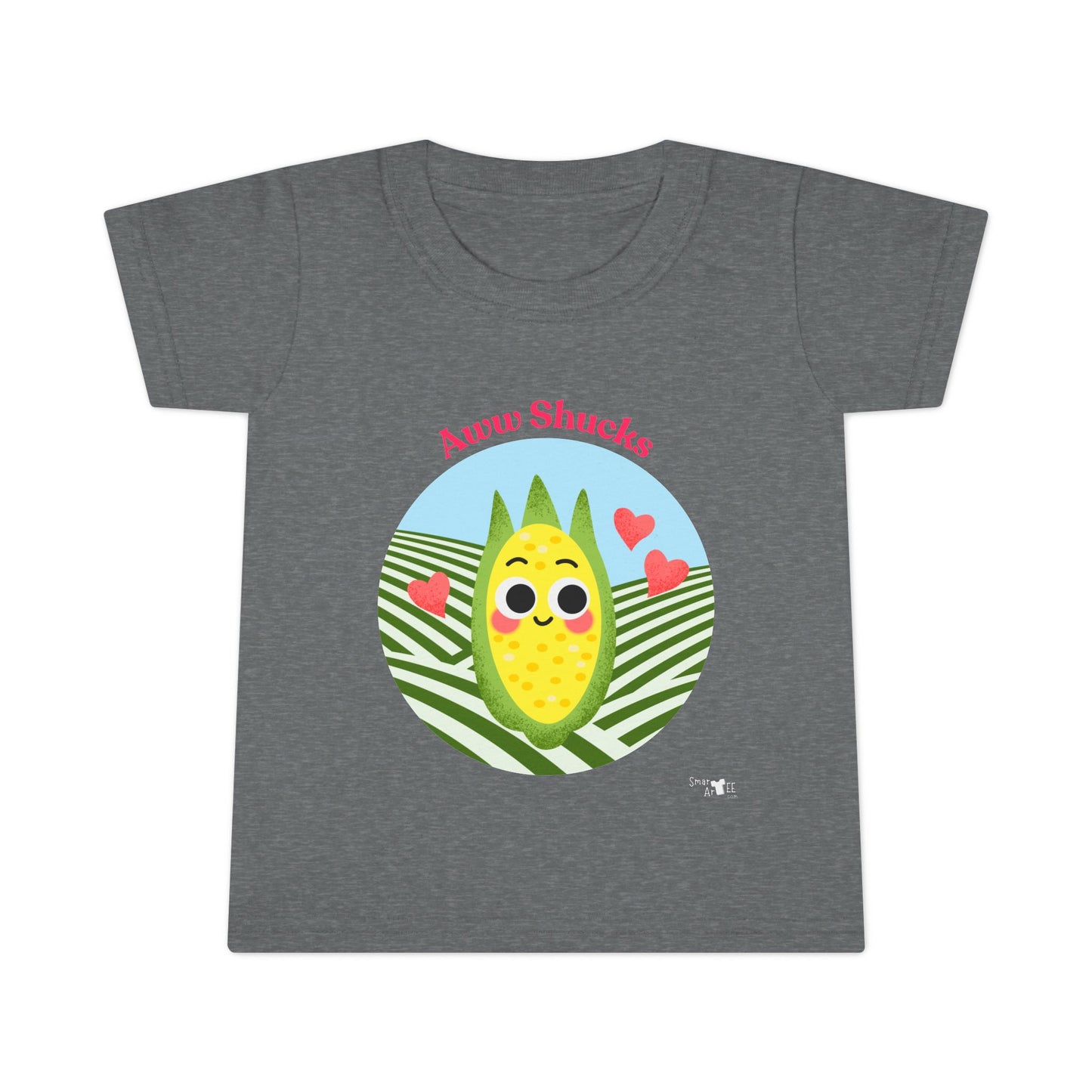 Cute Toddler Shirt with Happy Corn Design, Fun Children's Apparel, Gifts for Kids, Summer Vibes, Birthday Present, Playtime Wear