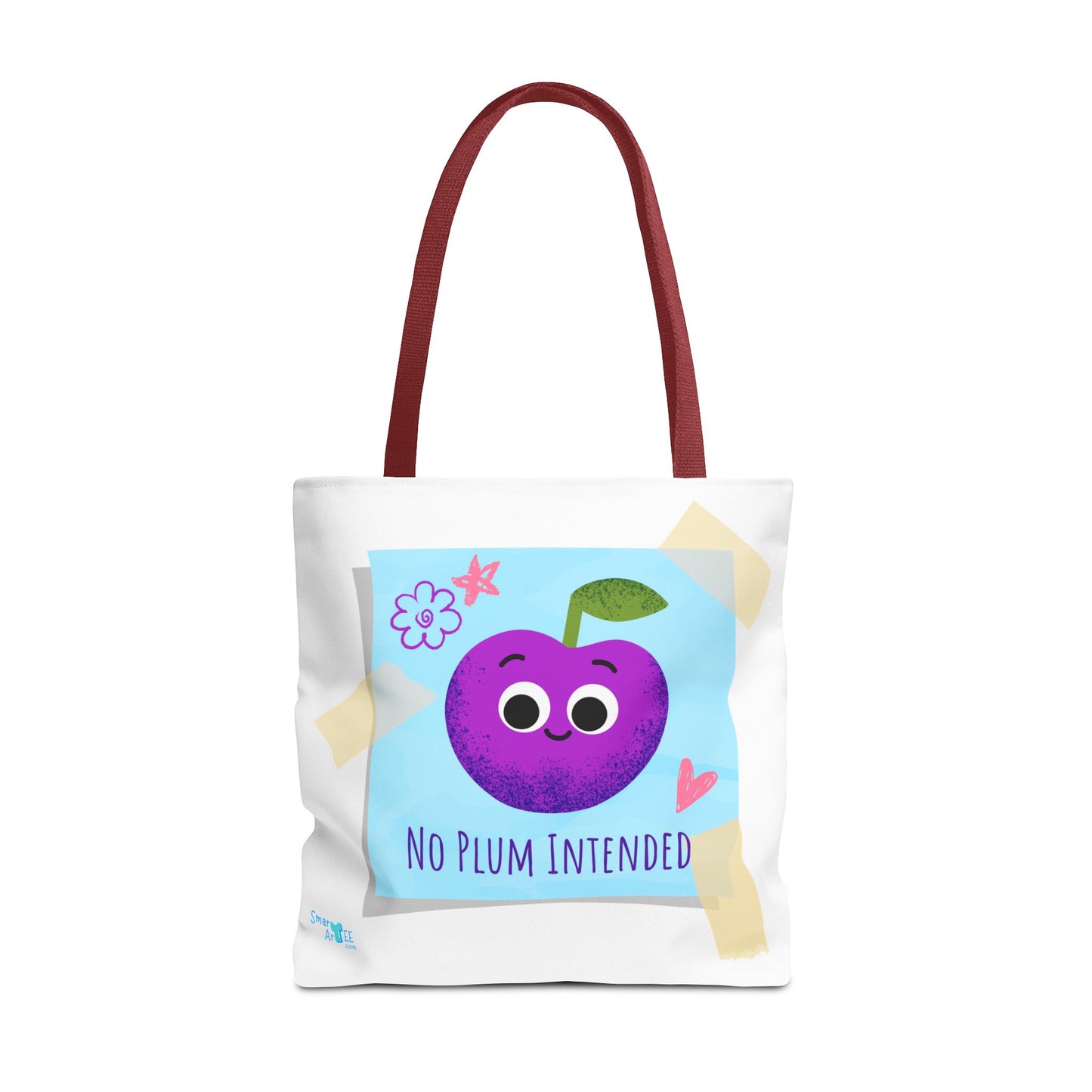 Cute 'No Plum Intended' Tote Bag | Perfect for Groceries, Beach Days, Shopping, Gifts, & Everyday Use