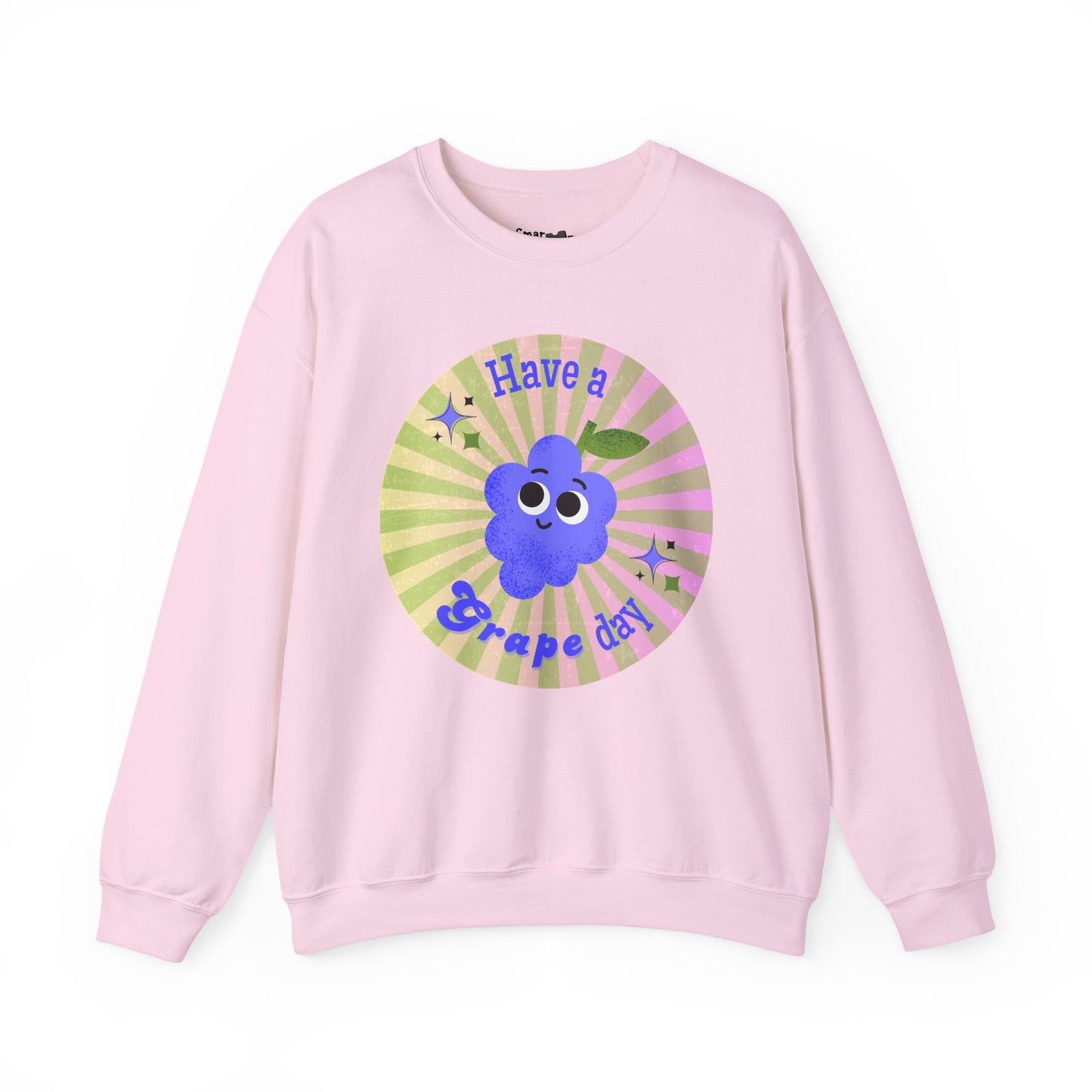 Funny Grape Pun Sweatshirt, Whimsical Art Clothing, Unisex Sweater, Great Gift Idea, Relaxed Comfy Style