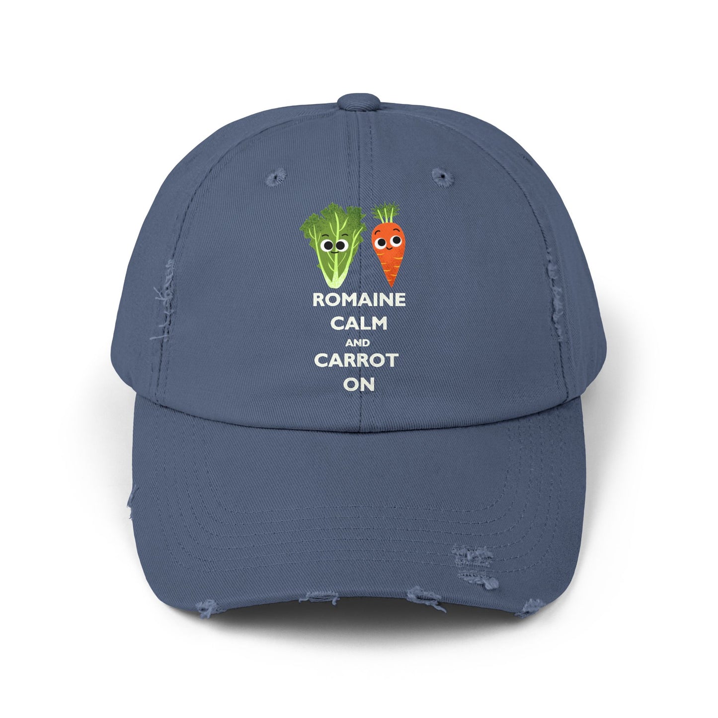 Whimsical Vegetable Pun Hats - Perfect Gift for Gardeners, Casual Outings, or Everyday Wear - Fun Hat with 'Romaine Calm and Carrot On' Design