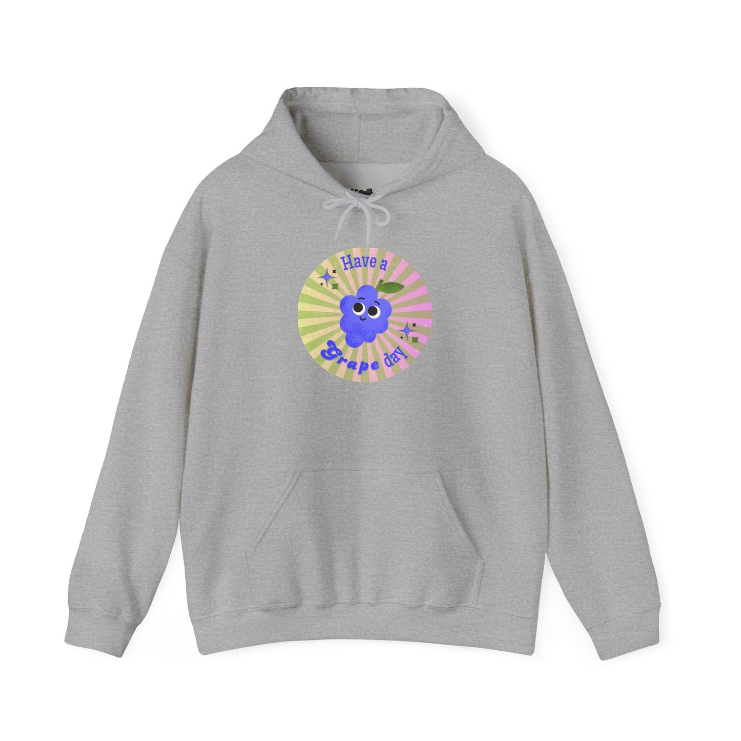 Cheerful Graphic Hoodie, Fun Casual Wear, Gift for Friends, Birthday, Cozy Apparel, Everyday Comfort