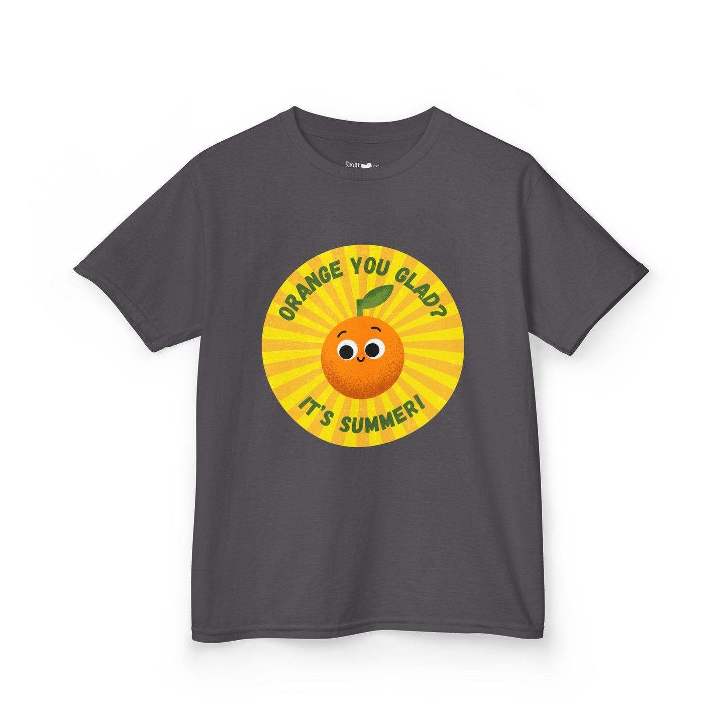 Kids Summer Tee with Fun Orange Design | Cute Tees for Kids, Summer Apparel, Casual Wear, Gift for Birthdays, Seasonal Vibes
